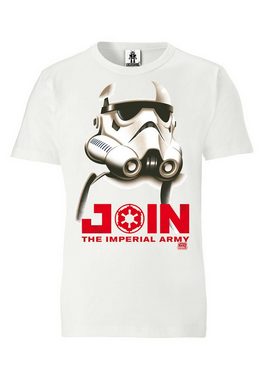LOGOSHIRT T-Shirt Stormtrooper - Join The Imperial Army mit lässigem Front-Motiv