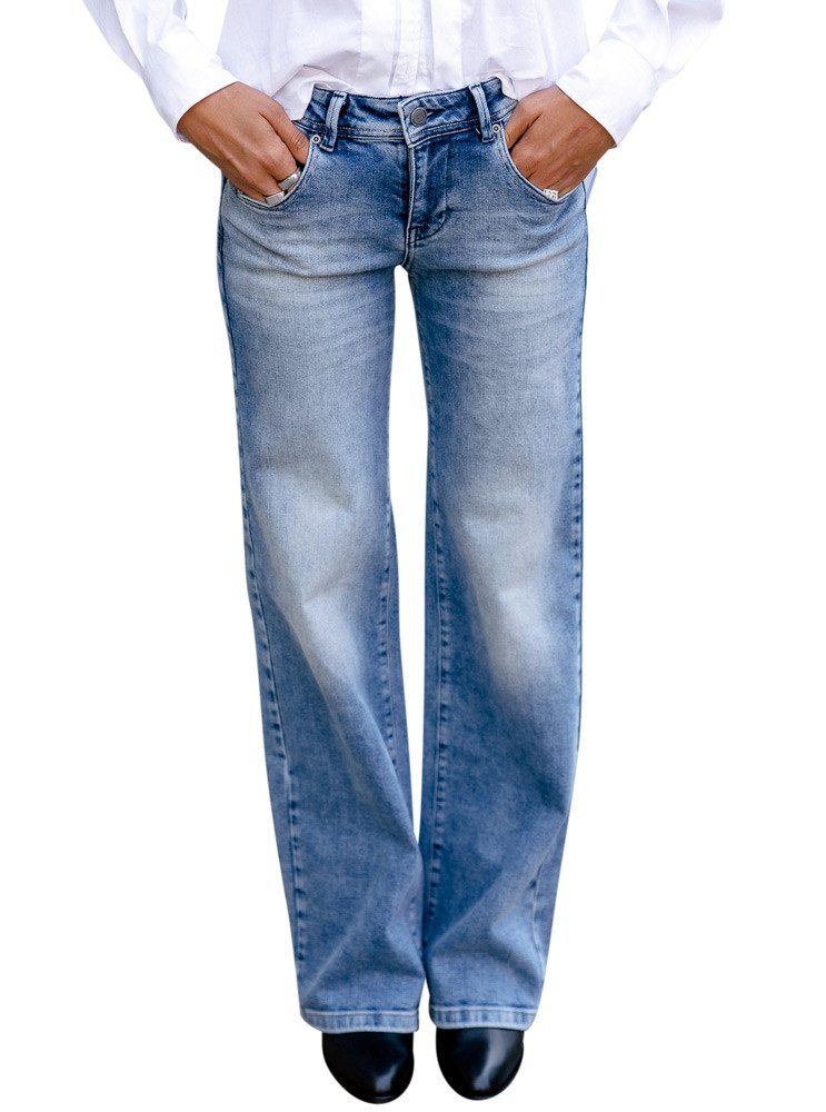 Freeman T. Porter Schlagjeans Agatha stretch Denim midolo