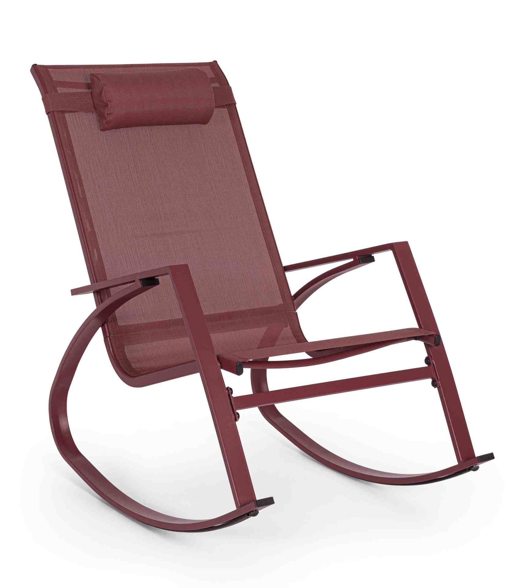 Bizzotto Gartensessel Demid aus Metall, Rot, günstig online kaufen