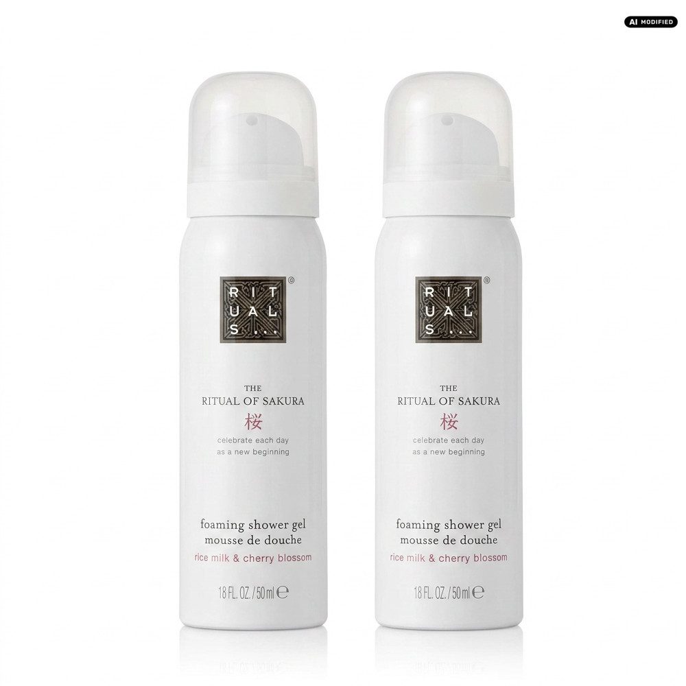 Rituals Duschgel Rituals The Ritual of Sakura Duschschaum 2er Set, Praktisches 2er Set für verwöhnende Duschmomente