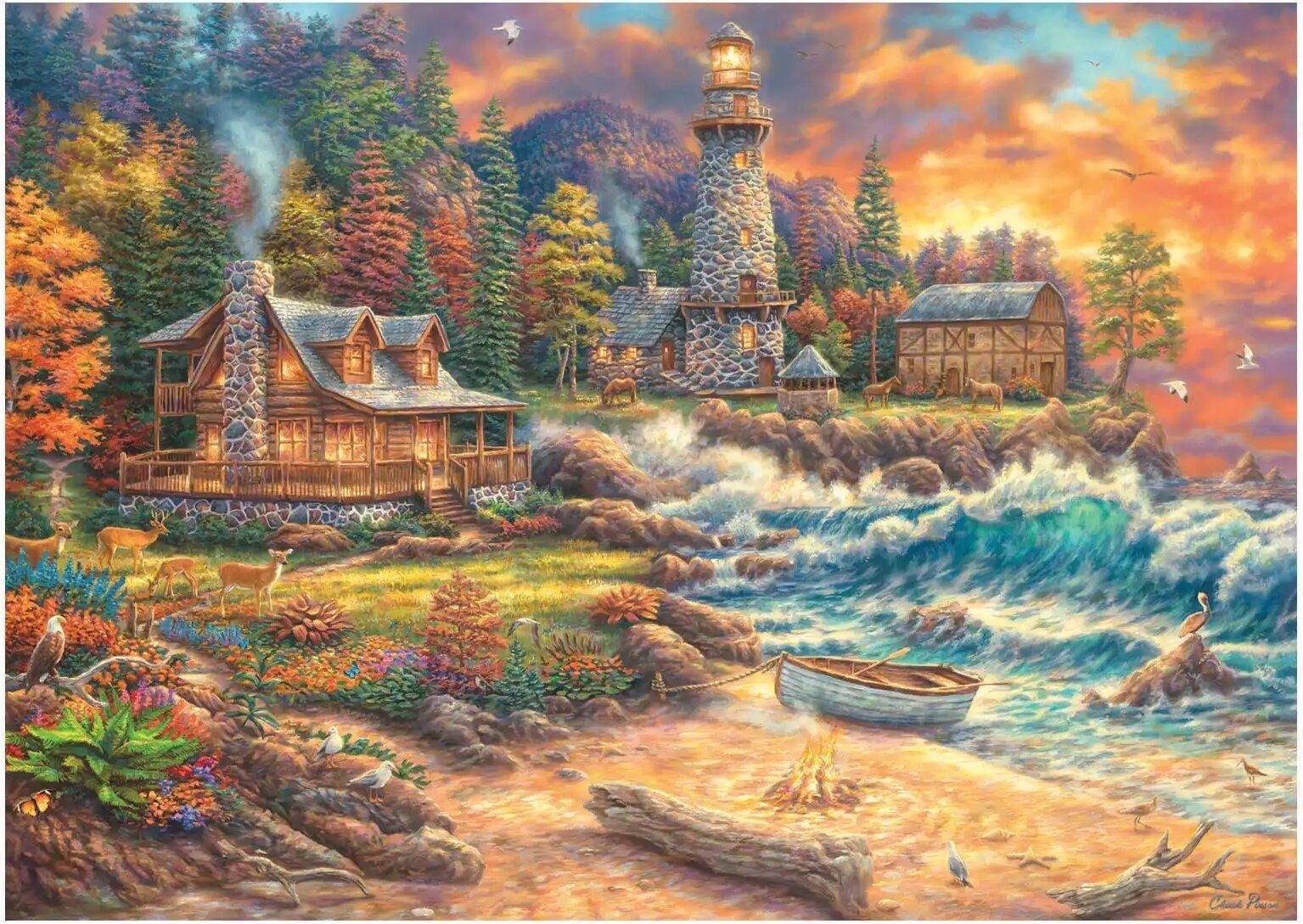 ANATOLIAN Puzzle ANATOLIAN Puzzle Providence in Küstennähe 3000 dlks, Puzzleteile