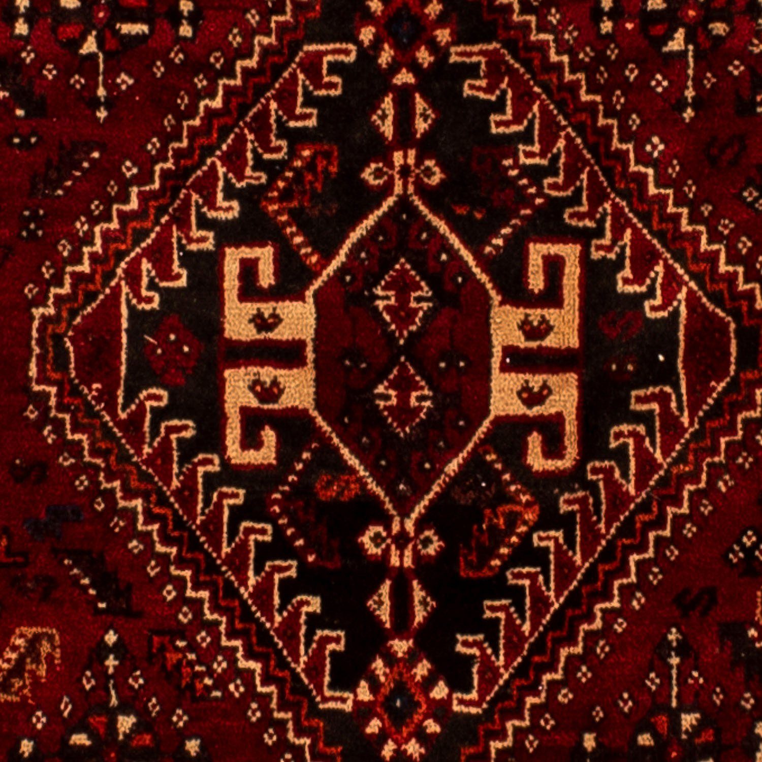 Orientteppich Perser - Einzelstück rechteckig, Nomadic cm - Handgeknüpft, dunkelrot, 182 - 275 Wohnzimmer, mm, Höhe: Zertifikat mit x 10 morgenland