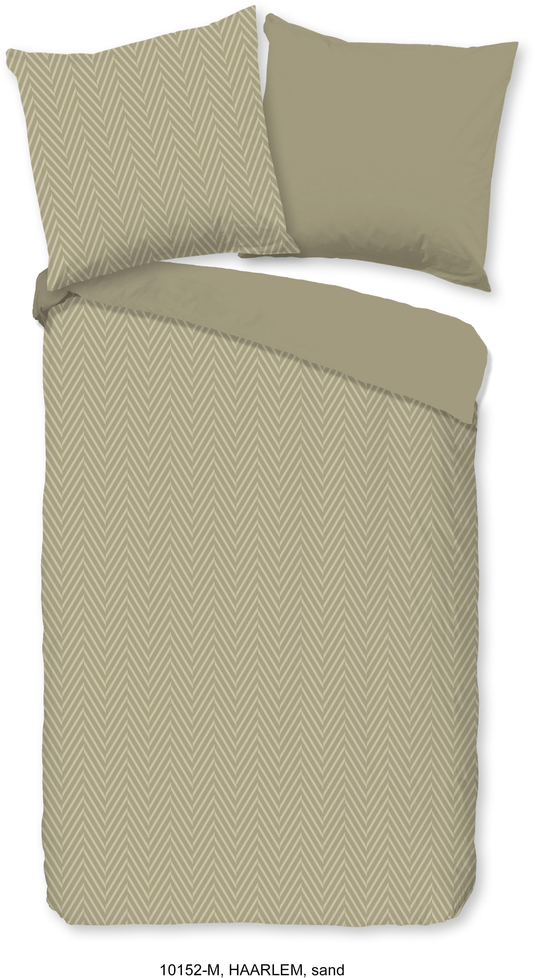 PURE luxury collection Wendebettwäsche Haarlem, Microfaser, 2 teilig, Mikrofaser, Pflegeleicht, Reißverschluss, Wende, 3D, uni muster, weich