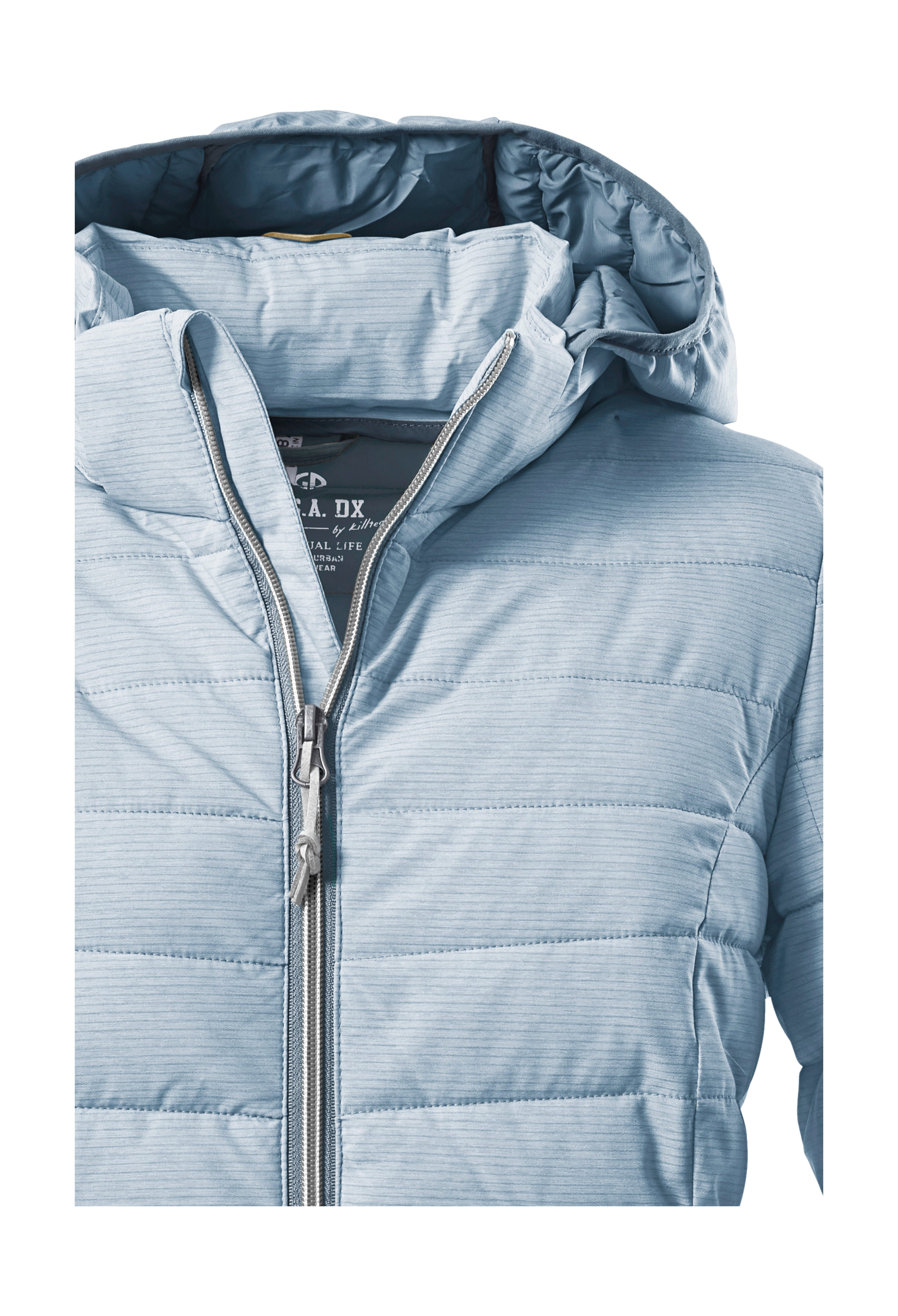 G.I.G.A. DX by killtec Steppjacke Uyaka Stripe Leichte, warme Steppjacke mit abnehmbarer Kapuze und Zipper-Taschen