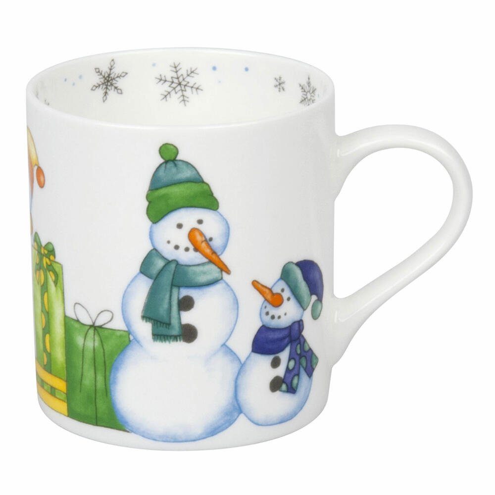 Könitz Becher Watercoloured Snowman 385ml, New Bone China