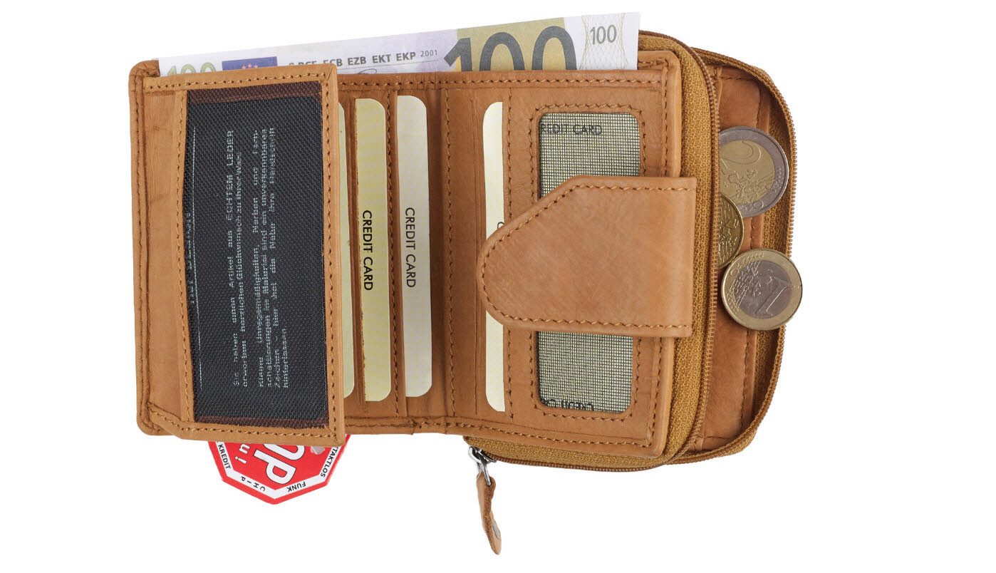 HJP Geldbörse Reißverschlussbörse