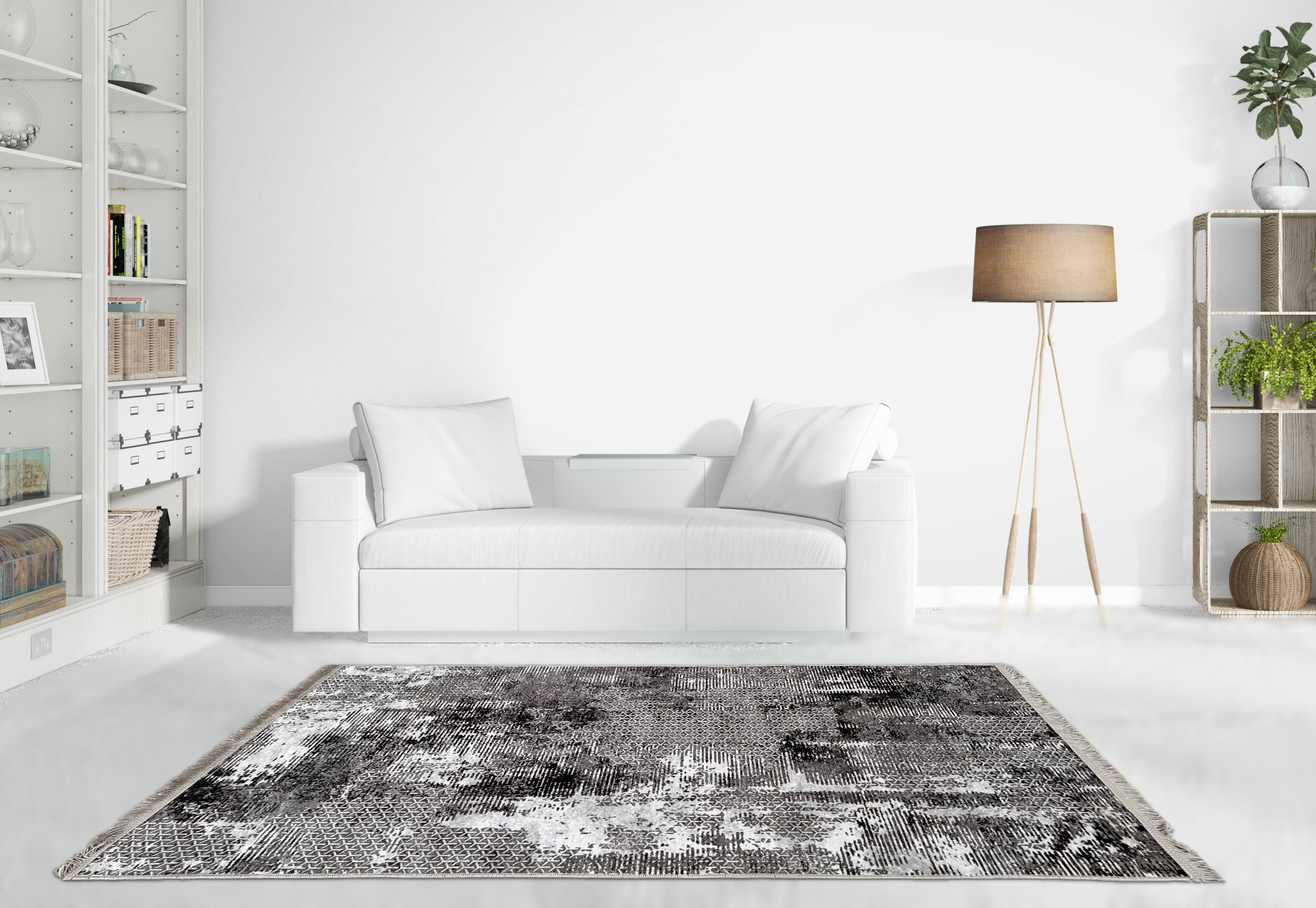 Mozato Teppich Pergamon, rechteckig, Höhe: 3 mm, Rechteckig, Höhe 10mm, Waschbar, Rutschfest, Kurzflor, Wohnzimmer