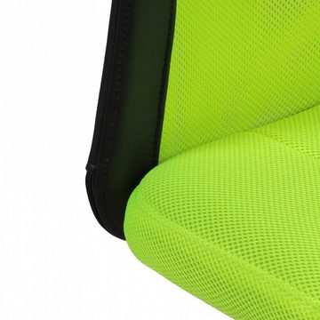 furnicato Bürostuhl Kinderschreibtischstuhl LUKAS Grün für Kinder ab 6 mit Lehne & Weichbodenrollen