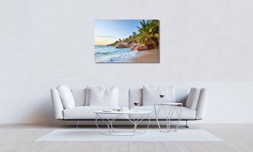 Victor (Zenith) Leinwandbild Leinwandbild \"Karibik Strand\" - Größe: 30 x 45 cm, Landschaften, in 30x45 cm, Wandbild Leinwand Meer, Strandbild