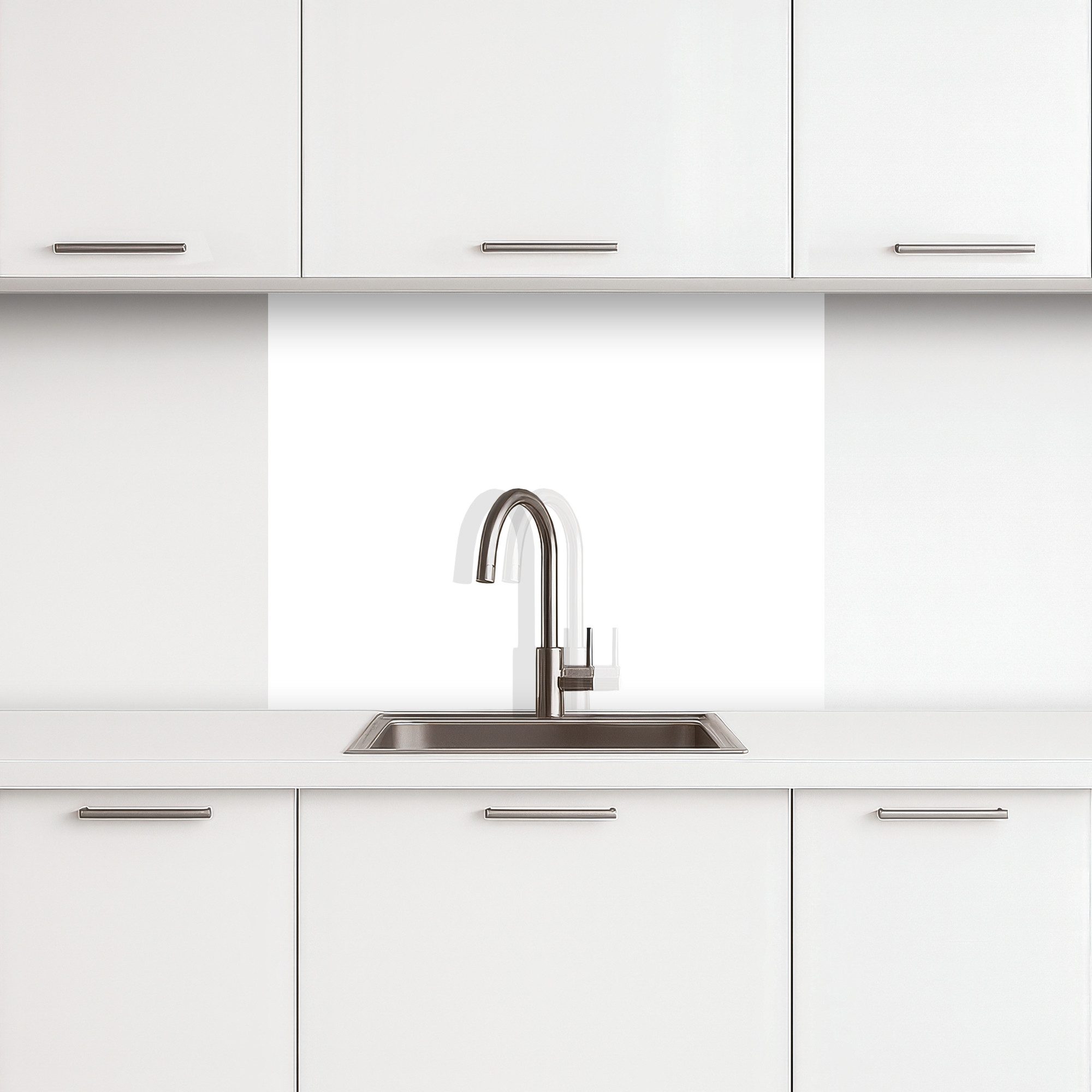 KitchenYeah Küchenrückwand selbstklebend Weiß - Farben - Neutral, (1-tlg), günstig online kaufen