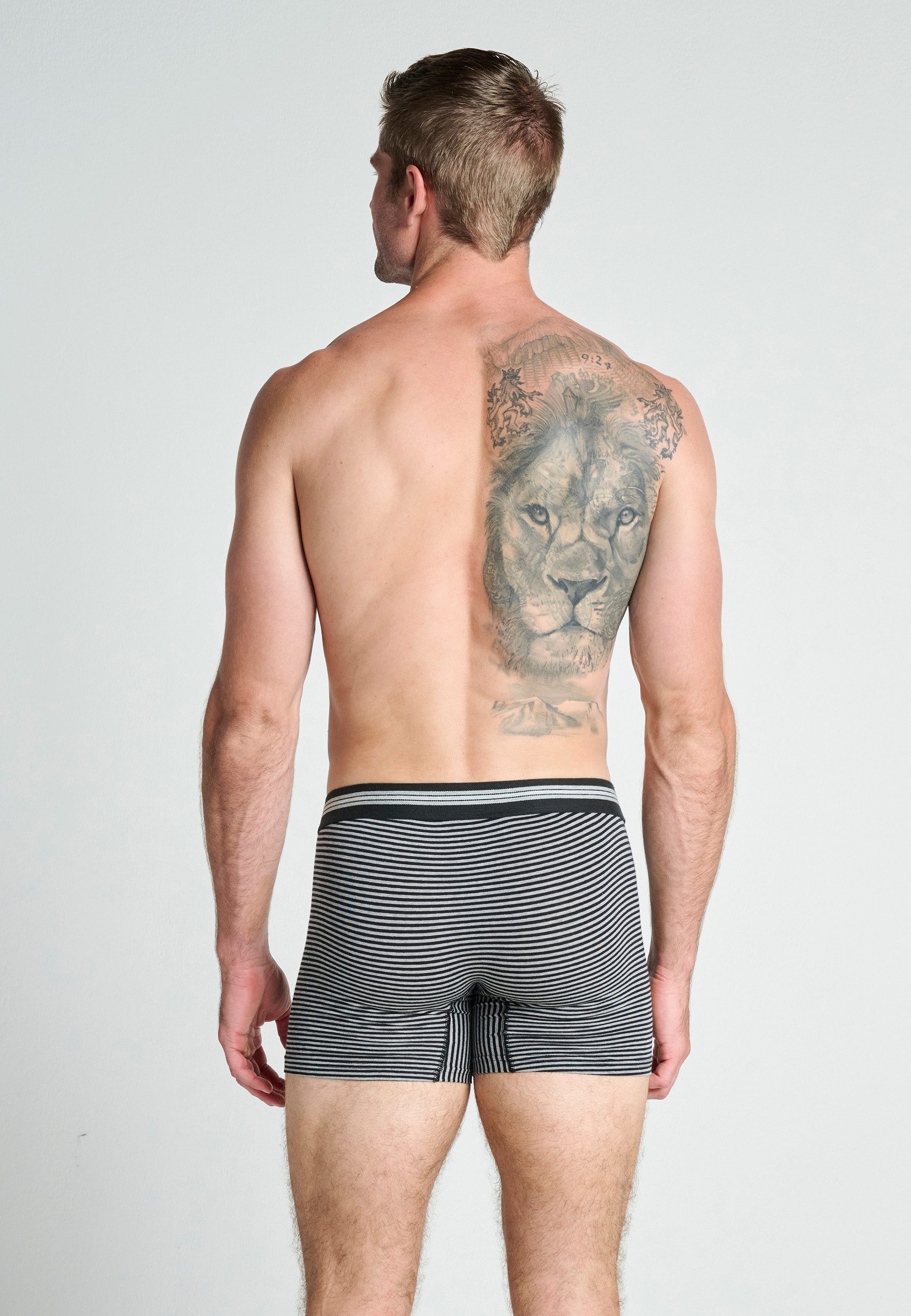 Jockey Trunk Cotton Stretch (3er Pack) Mittlere Bundhöhe, längeres Bein, Logobund