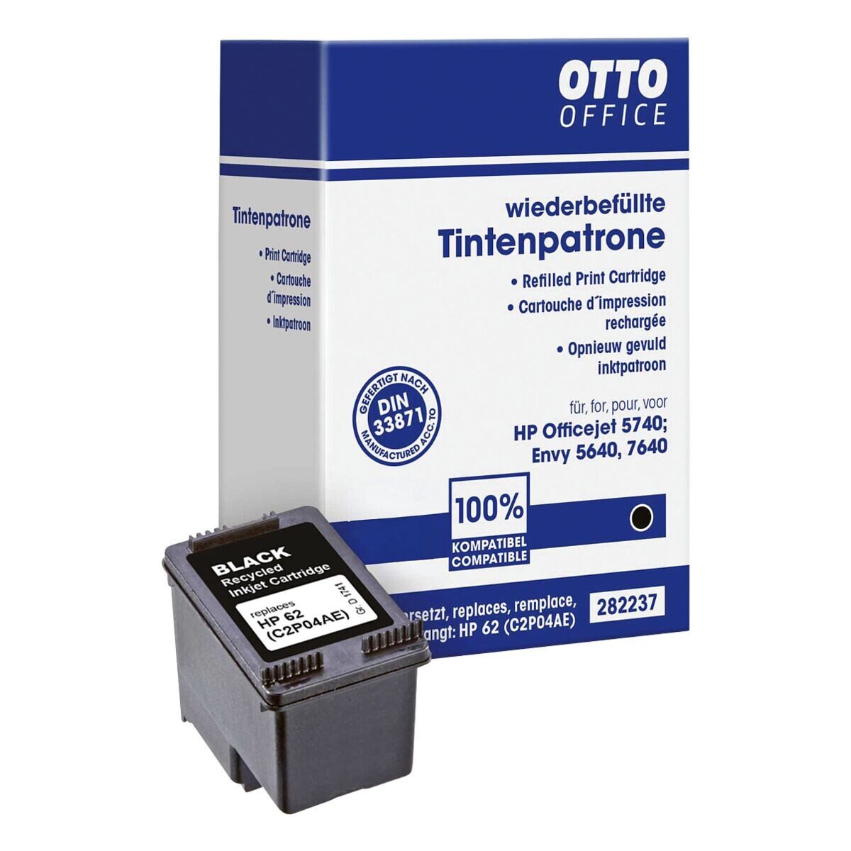 Otto Office C2P04A Tintenpatrone (ersetzt HP »C2P04A« Nr. 62, schwarz)