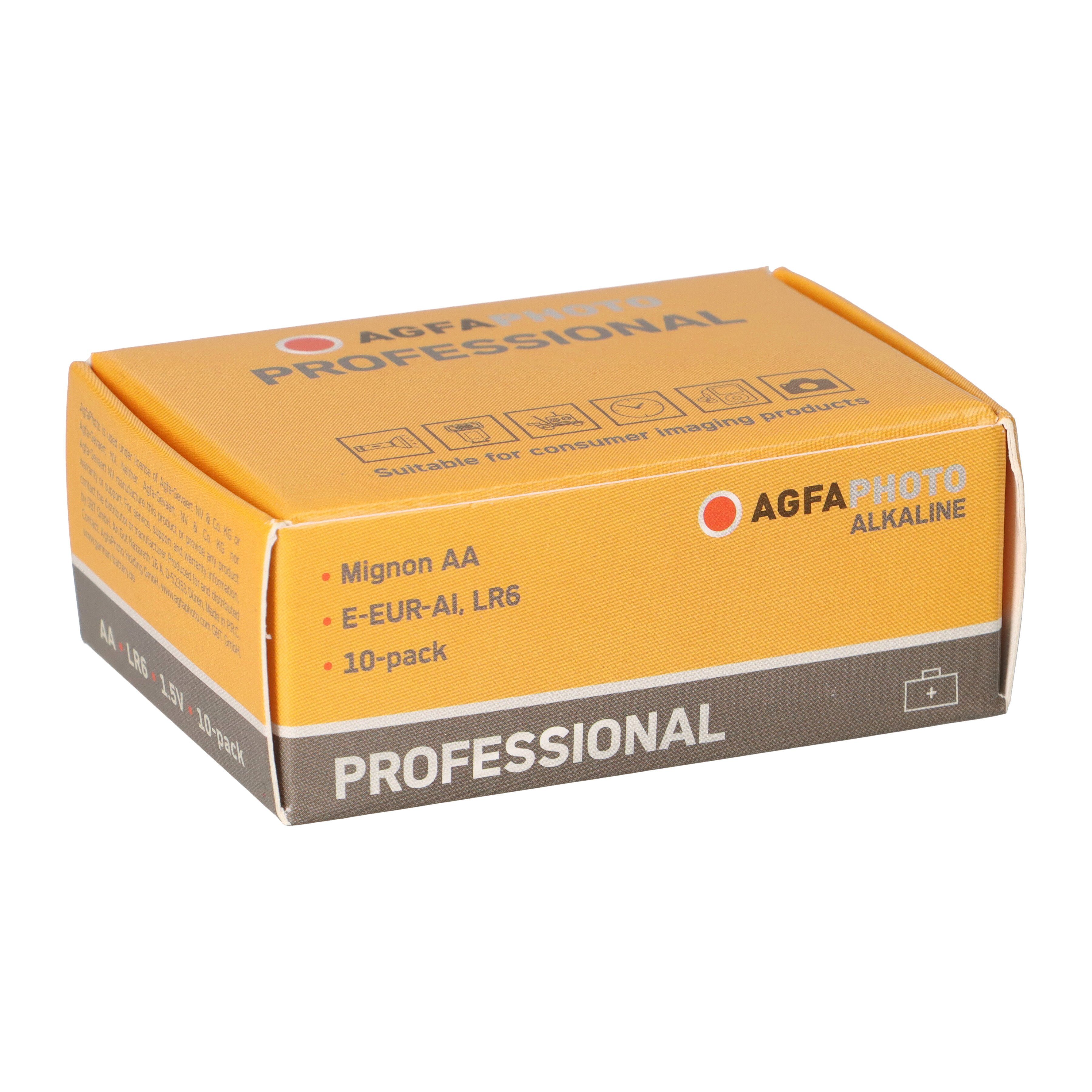 AGFAPHOTO Professional Batterie 10 AgfaPhoto Batterie Stück 1.5V AA Mignon