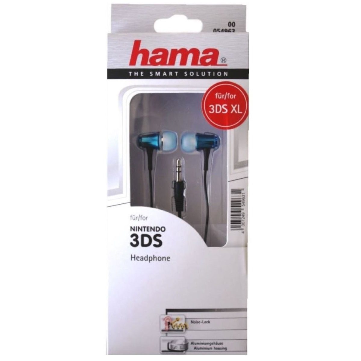 Hama ALU In-Ear Kopfhörer Headset Aqua Blau In-Ear-Kopfhörer (Stereo, Geräuschunterdrückung, 3,5mm, 3,5mm Klinken-Stecker Universell passend für MP3 iPod Ninted – Bild 2 von 2