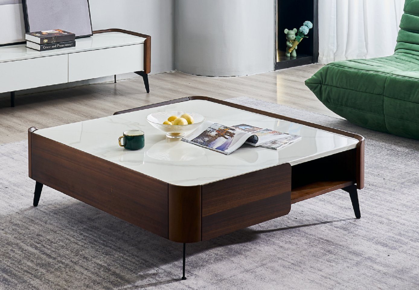 JVmoebel Couchtisch Luxus Braun Couchtisch Wohnzimmer Holz Designer Tische Möbel (1-St., Couchtisch), Made in Europe