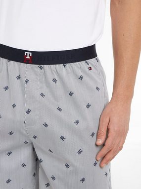 Tommy Hilfiger Underwear Pyjama SS TEE WOVEN SET PRINT (Set, 2 tlg) mit Logo-Muster