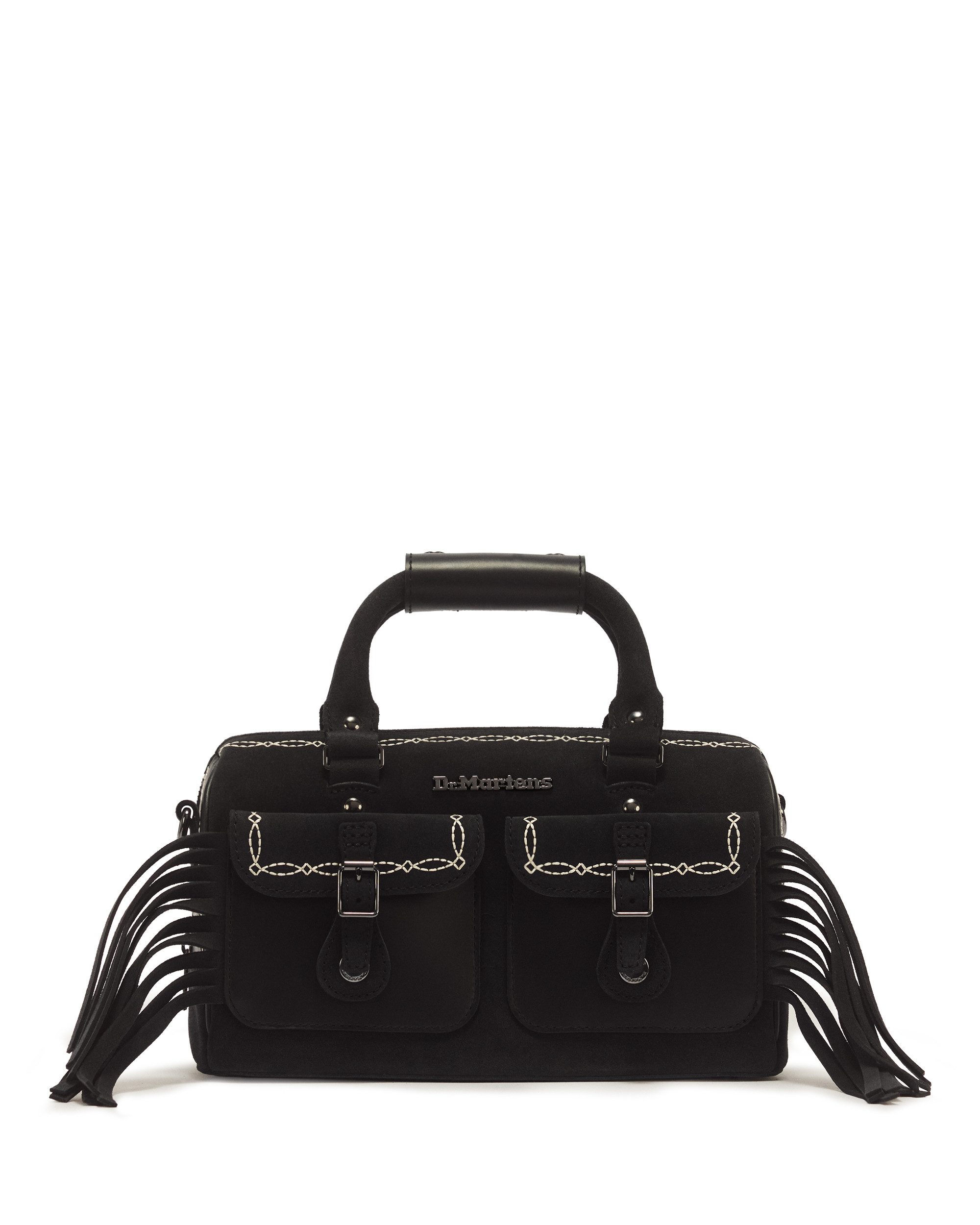 DR. MARTENS Henkeltasche, Handtasche, Umhängetasche mit trendigen Fransen, im Cowboy-Look