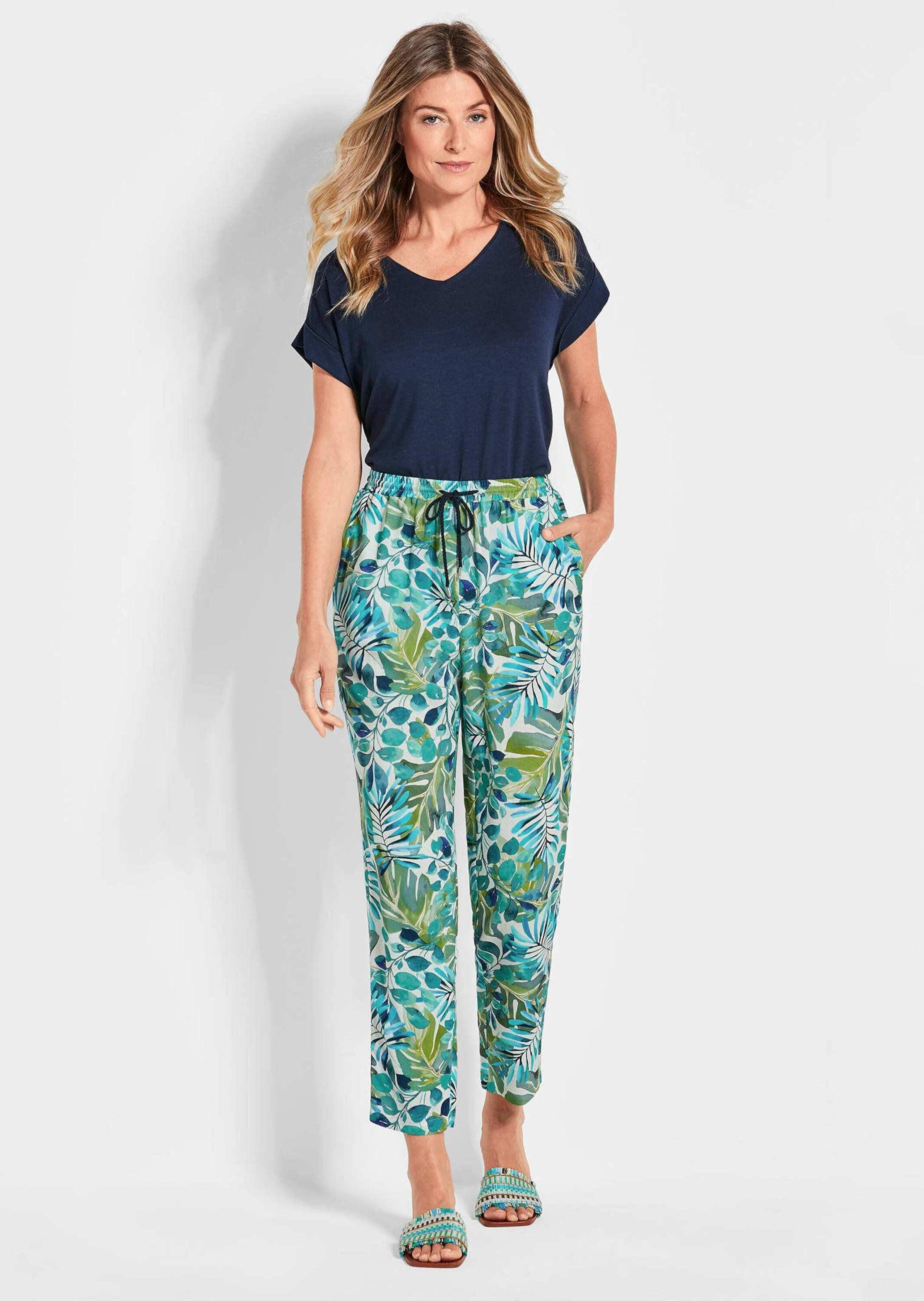 GOLDNER Stoffhose Kurzgröße: Druckhose SARA günstig online kaufen