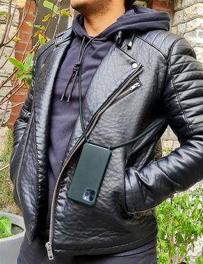 MyGadget Handyhülle Handykette für Apple iPhone 12 / 12 Pro, TPU Hülle mit Band mit Handyband zum Umhängen Kordel Case Schutzhülle