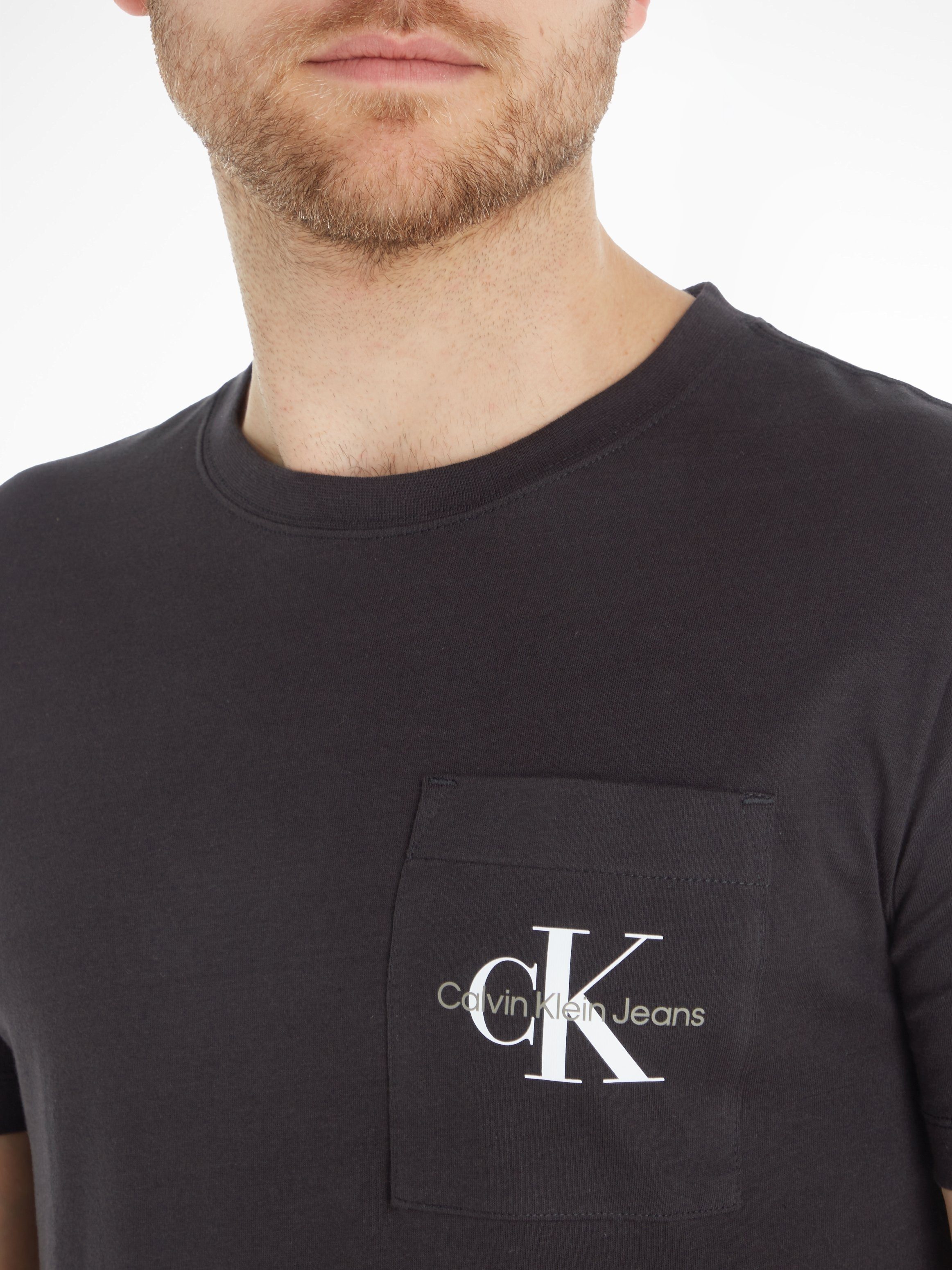 Calvin Klein Jeans T-Shirt CORE MONOGRAM POCKET SLIM TEE mit Brusttasche