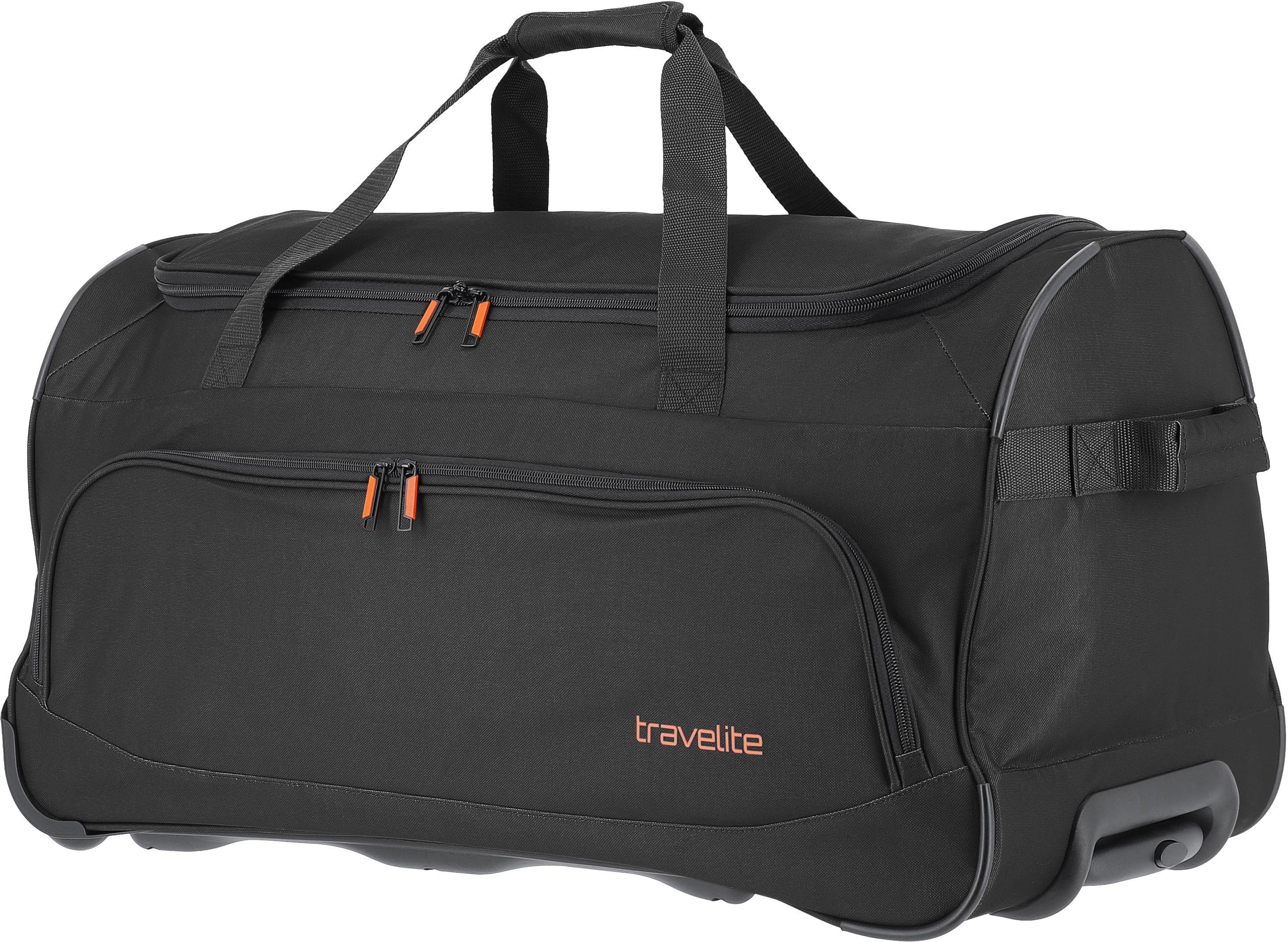 travelite Reisetasche Basics Fresh, Rollen mit 71 cm, schwarz