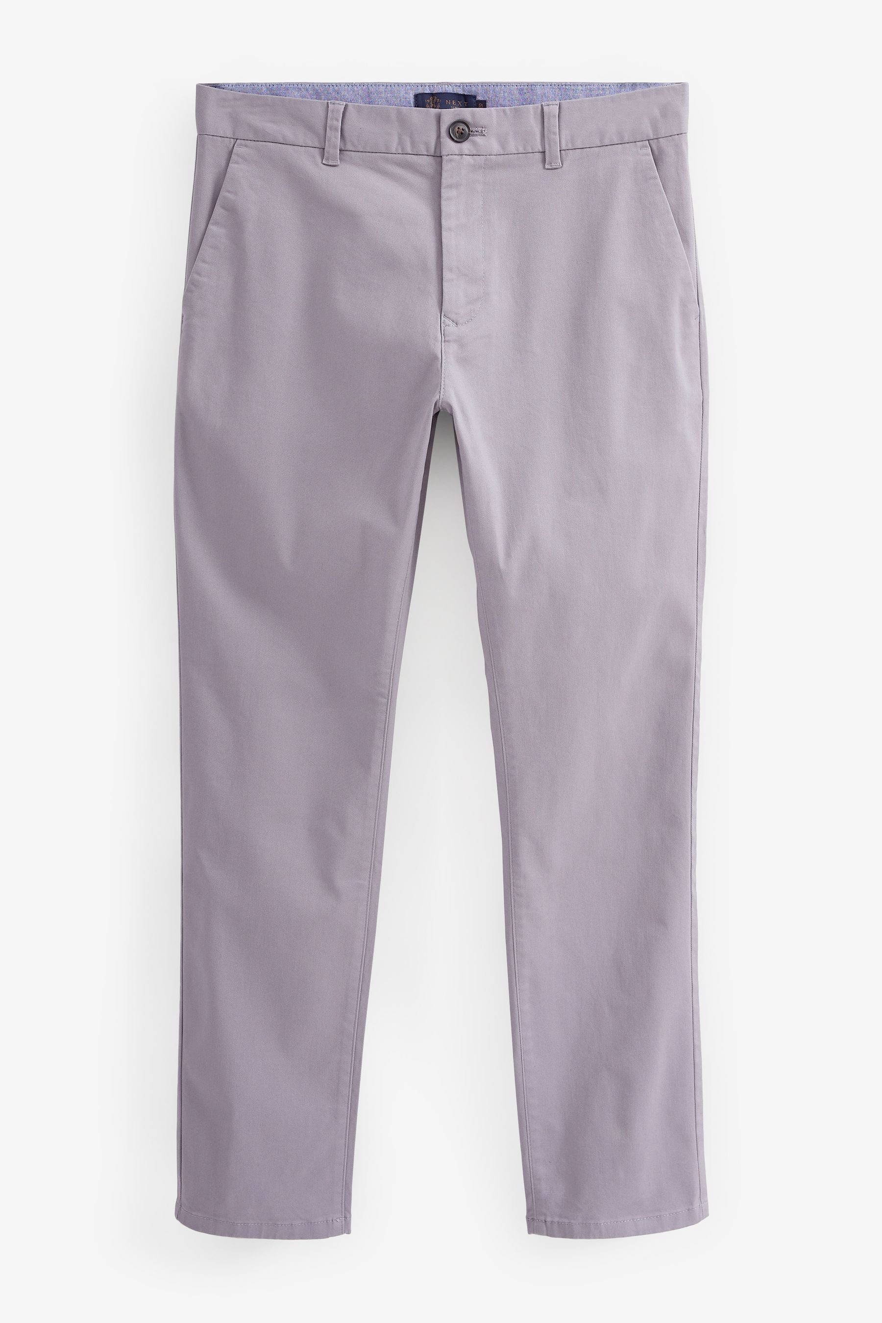 Next Chinohose Slim Fit Chinohose mit Stretch (1-tlg) Lilac Purple