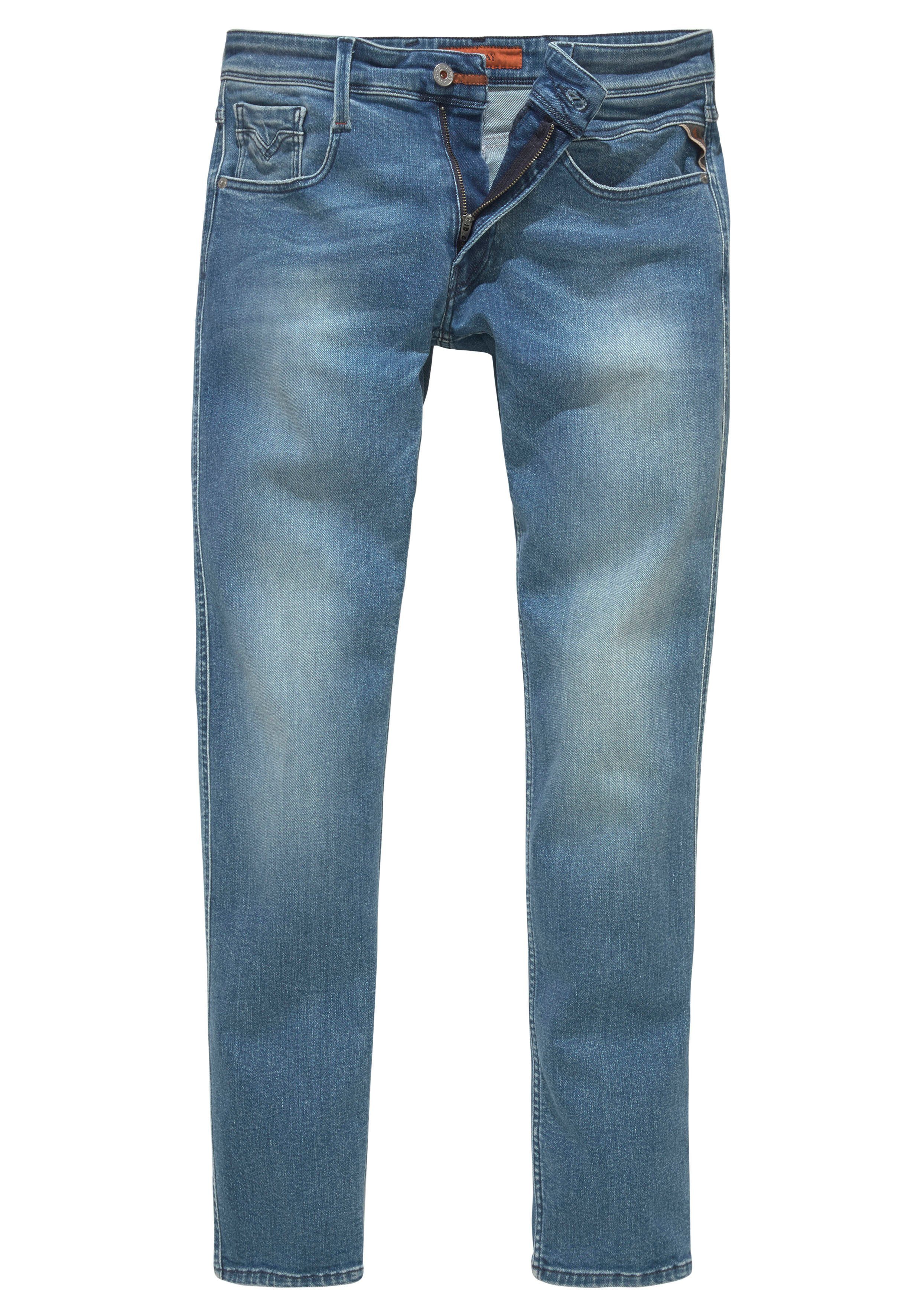 Slim-fit-Jeans Replay Anbass Superstretch medium-blue-mid