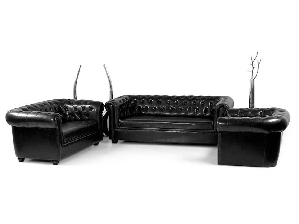 Moebel-Eins 3-Sitzer CHESTERFIELD Sofa Sofa