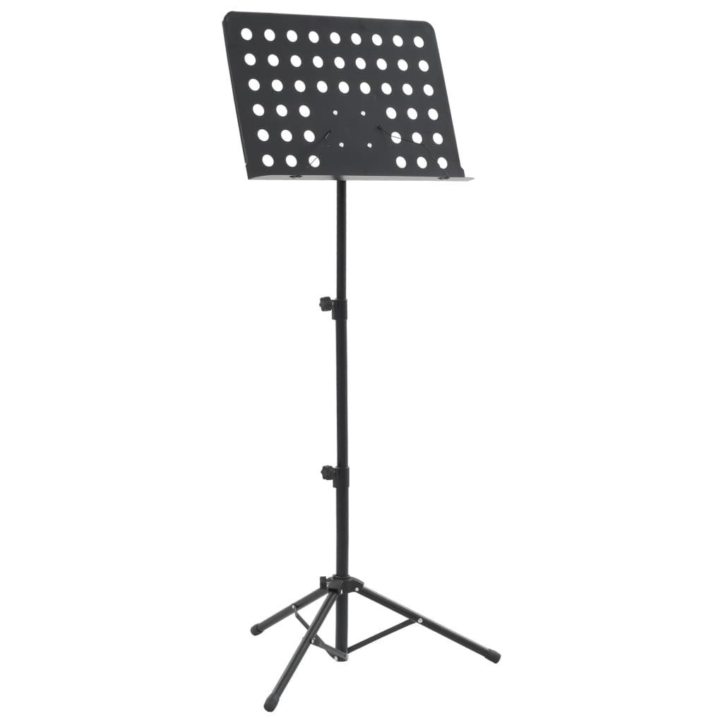 Musikinstrumentenständer Notenständer Schwarz Stahl