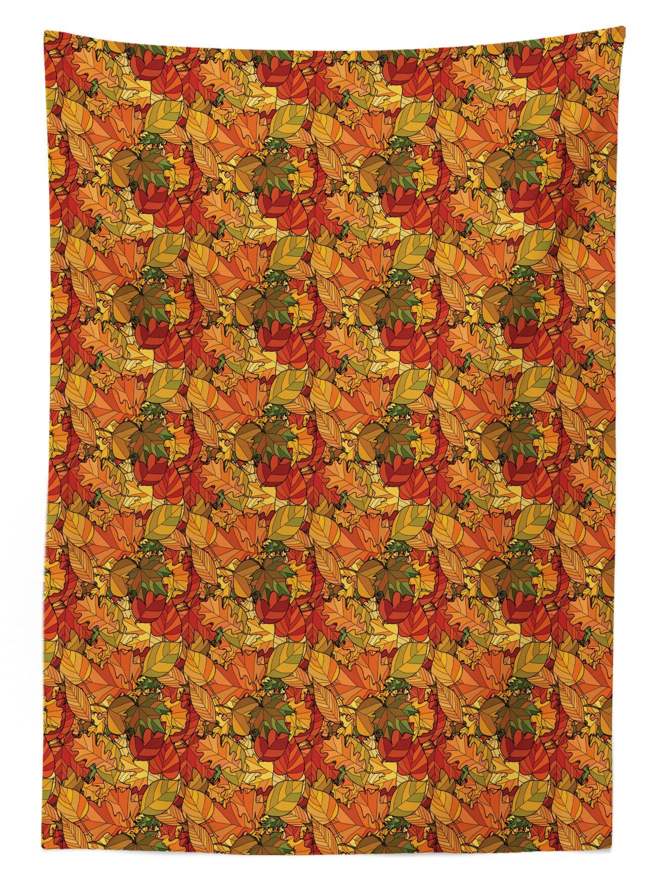 den Stil Tischdecke Klare Blätter geeignet Für Farben, Bereich Abstrakt Waschbar Farbfest Außen Abakuhaus Herbst Doodle