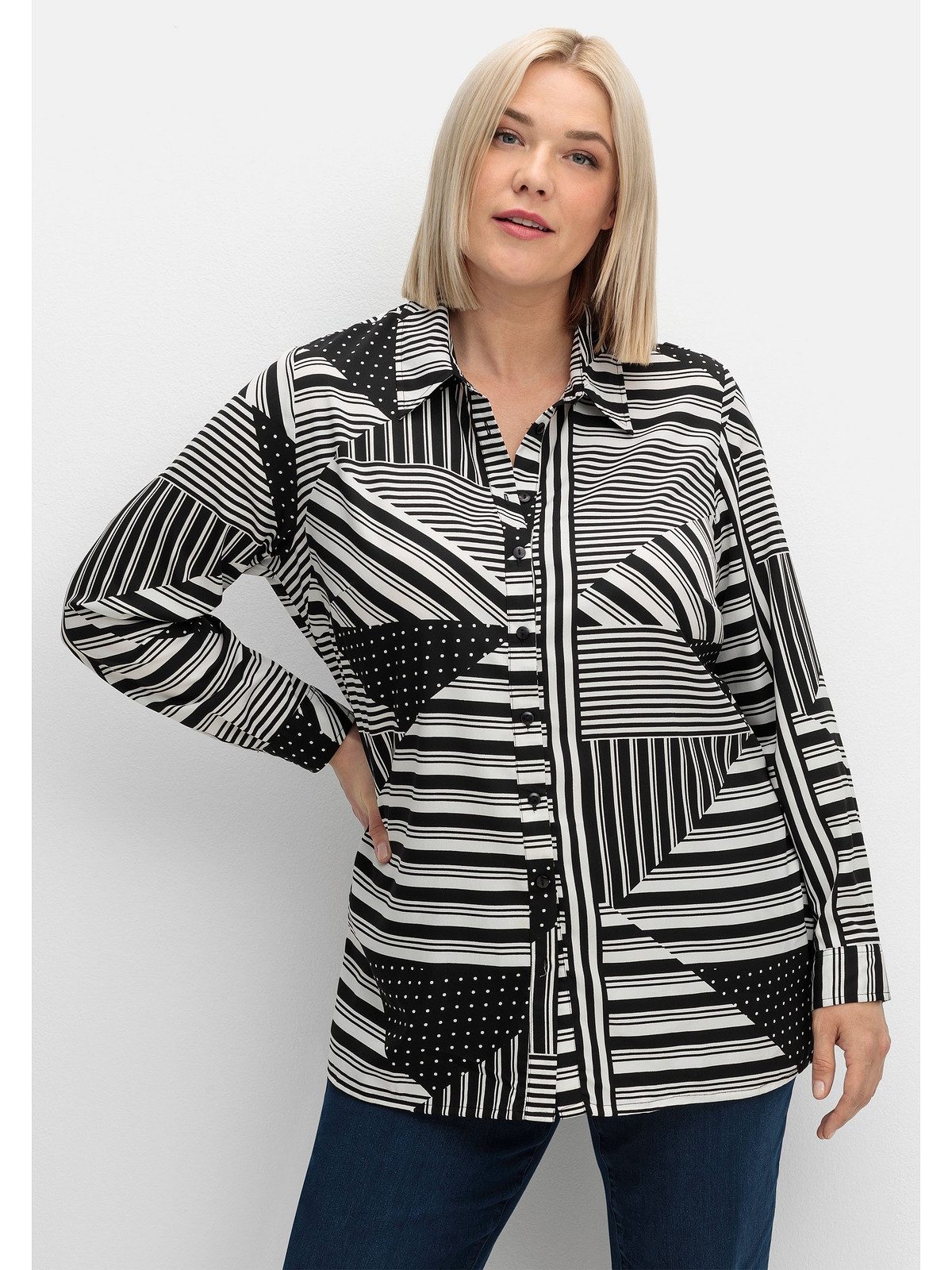 Druckbluse Große Größen