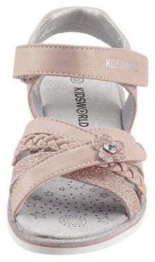 KIDSWORLD Riemchensandale mit Glitzerdetails