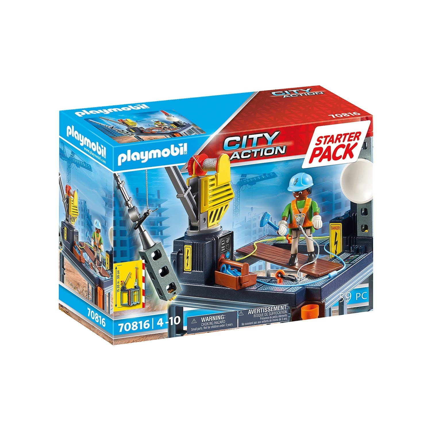 Playmobil® 70816 City Action 70816 Starter Pack Baustelle mit Konstruktions günstig online kaufen