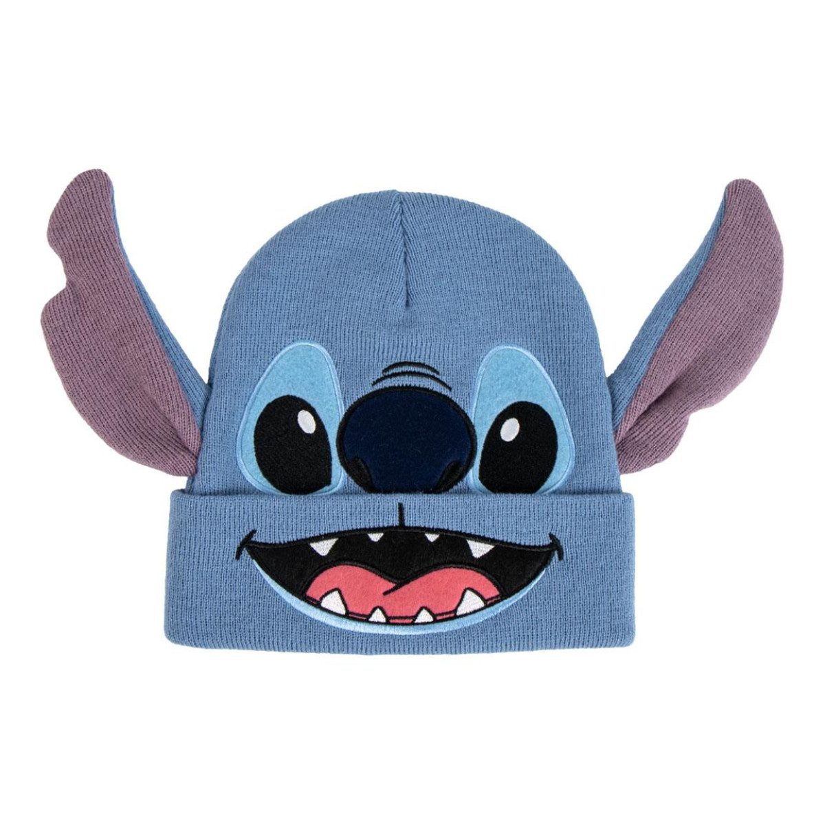 Cerda Beanie Disney Stitch Lila Mütze für Kinder Beanie Design Wintermütze