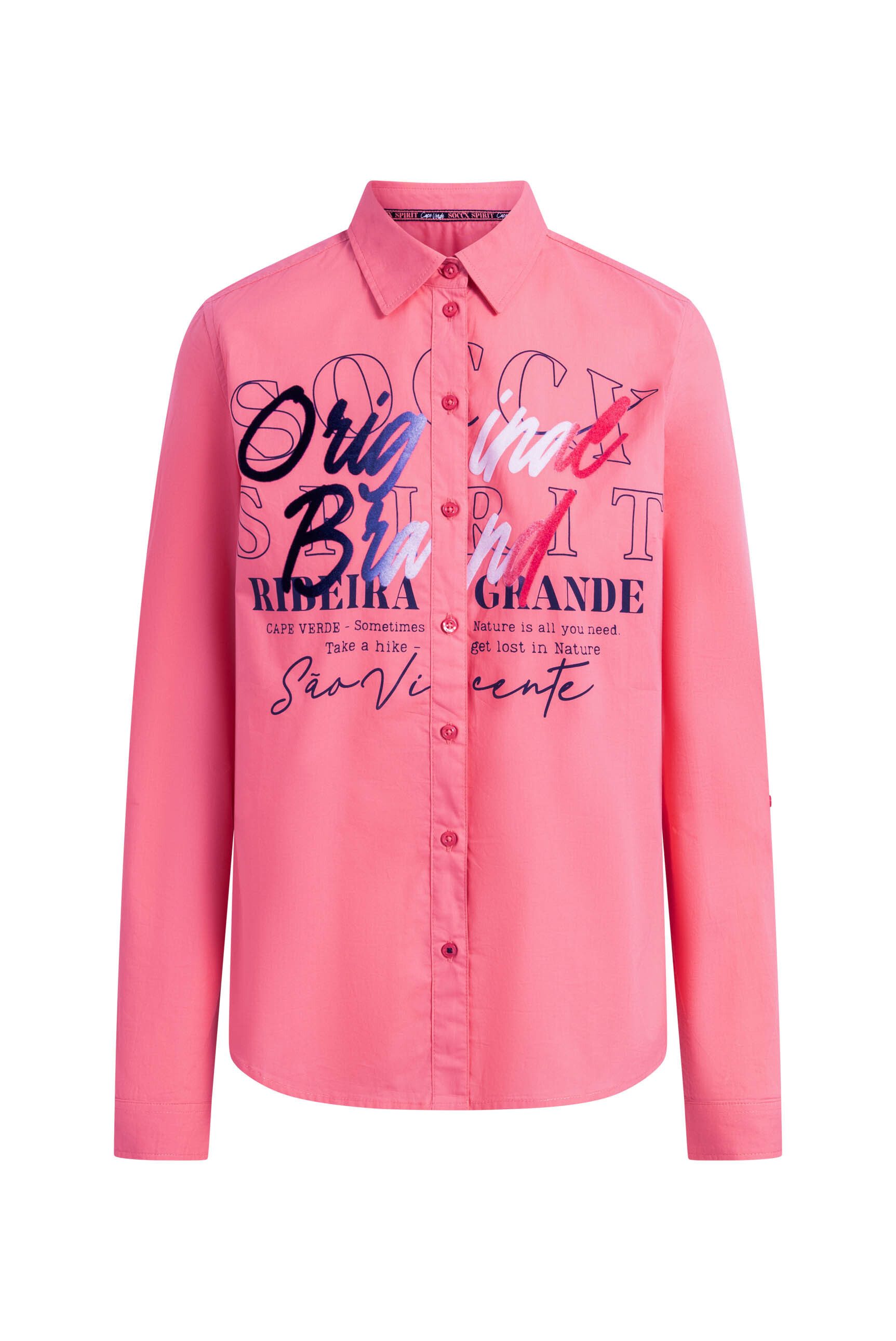 SOCCX Langarmbluse im Turn-Up-Look günstig online kaufen