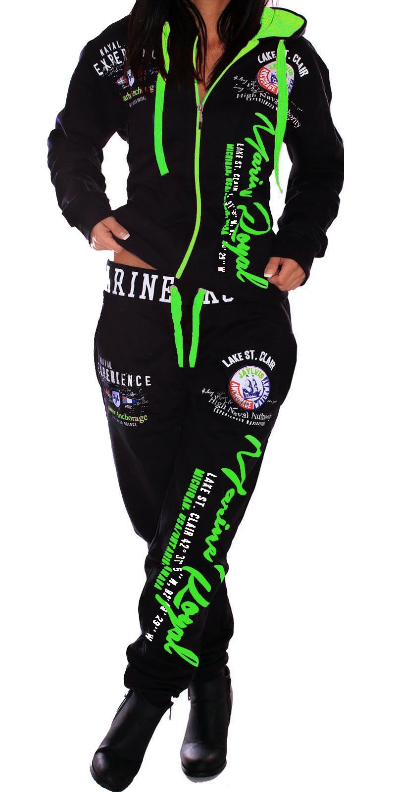 Jaylvis Jogginganzug Damen Trainingsanzug Sportanzug Streetwear Fitness Hau günstig online kaufen