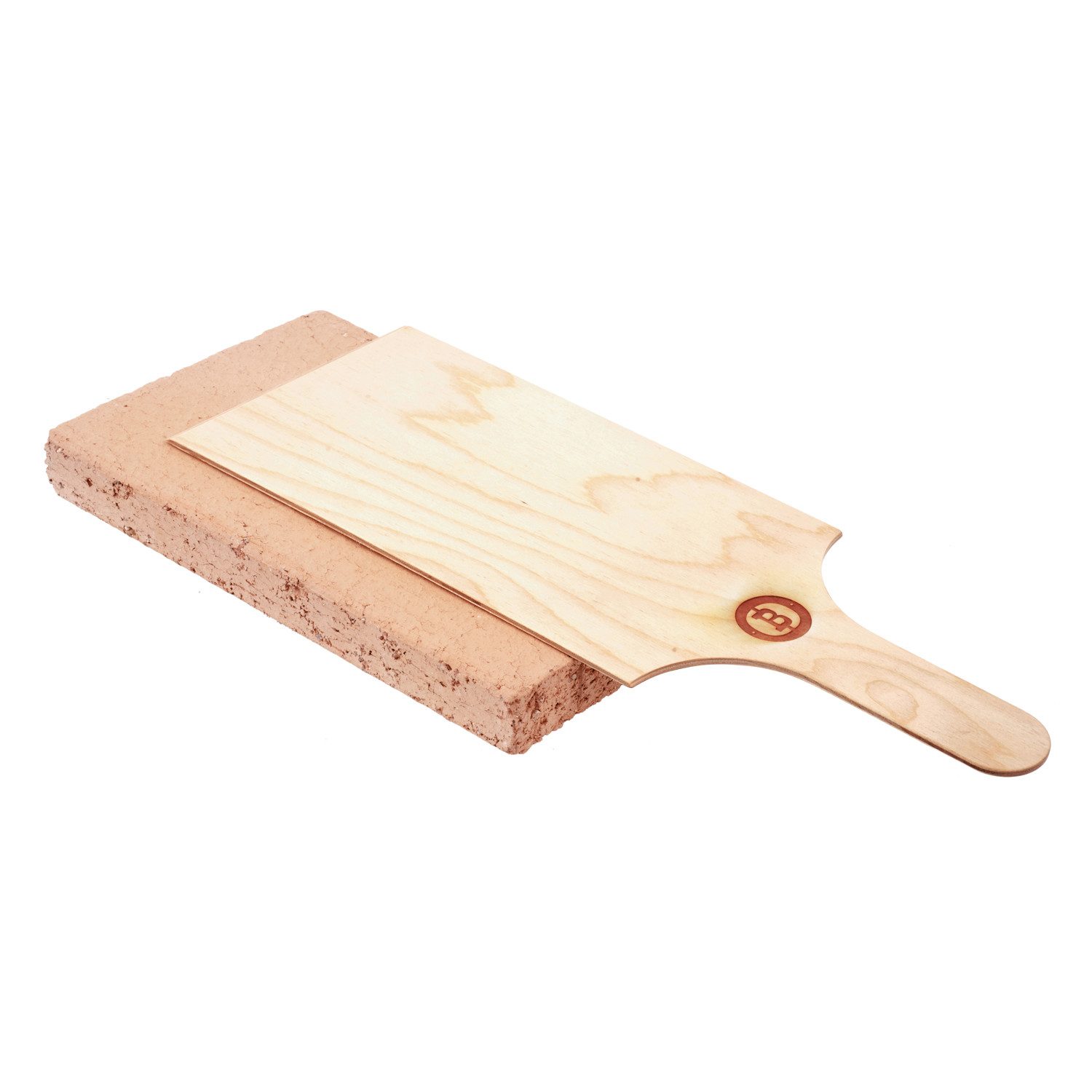 Beefer Pizzastein Beefer Pizzastein mit Schieber, Holz