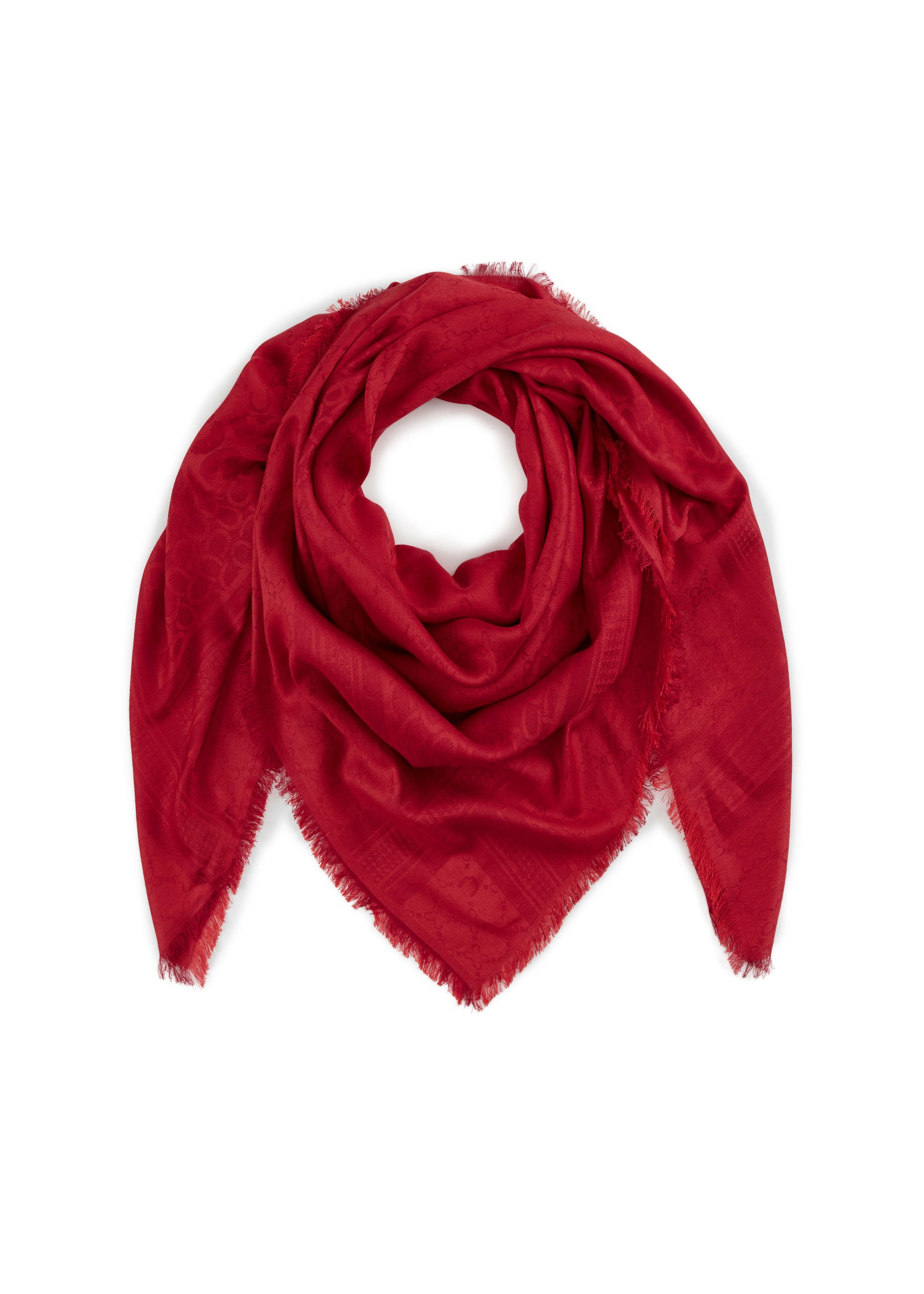 Codello Dreieckstuch Codello XL-Tuch mit gewebtem Monogramm-Muster, Beidseitig tragbar