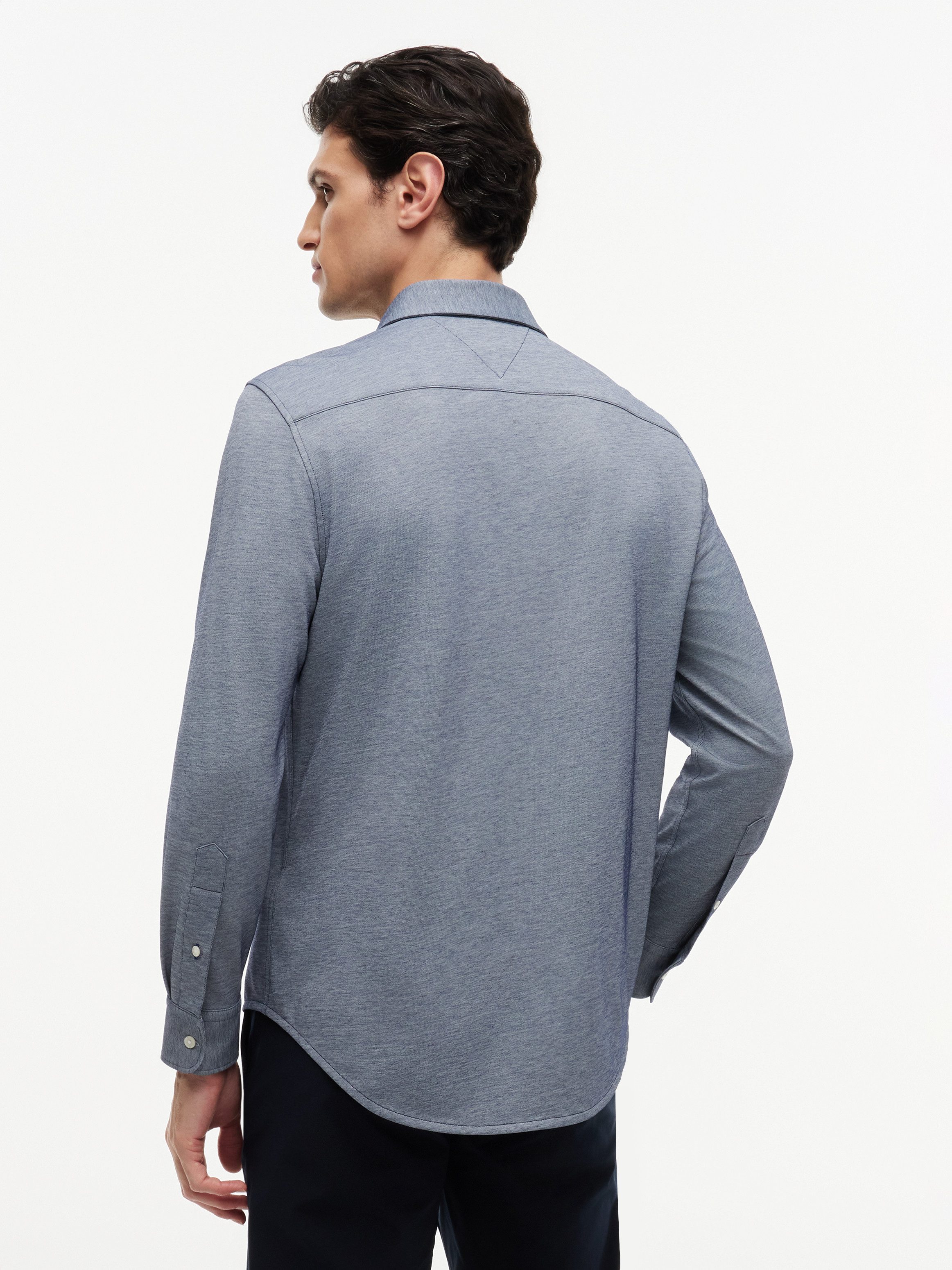 Tommy Hilfiger Langarmhemd PERFORMANCE PIQUE OXFORD Regular Fit Peformance Pique Oxford Casual
