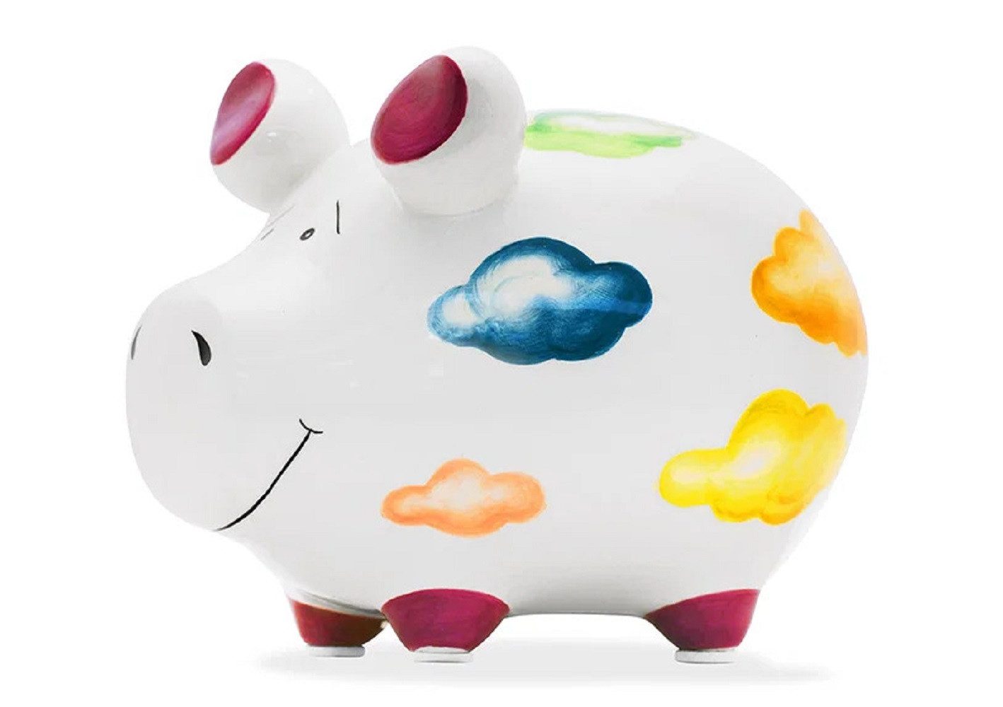 Wurm Spardose Sparschwein 'Wokenkuckucksheim' Keramik bunt (B/H/T) 12x9x9cm