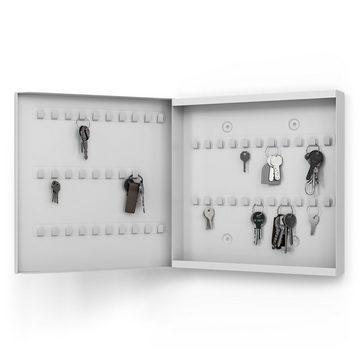 DEQORI Schlüsselkasten 'Digitalisierter Hirsch', Glas Schlüsselbox modern magnetisch beschreibbar