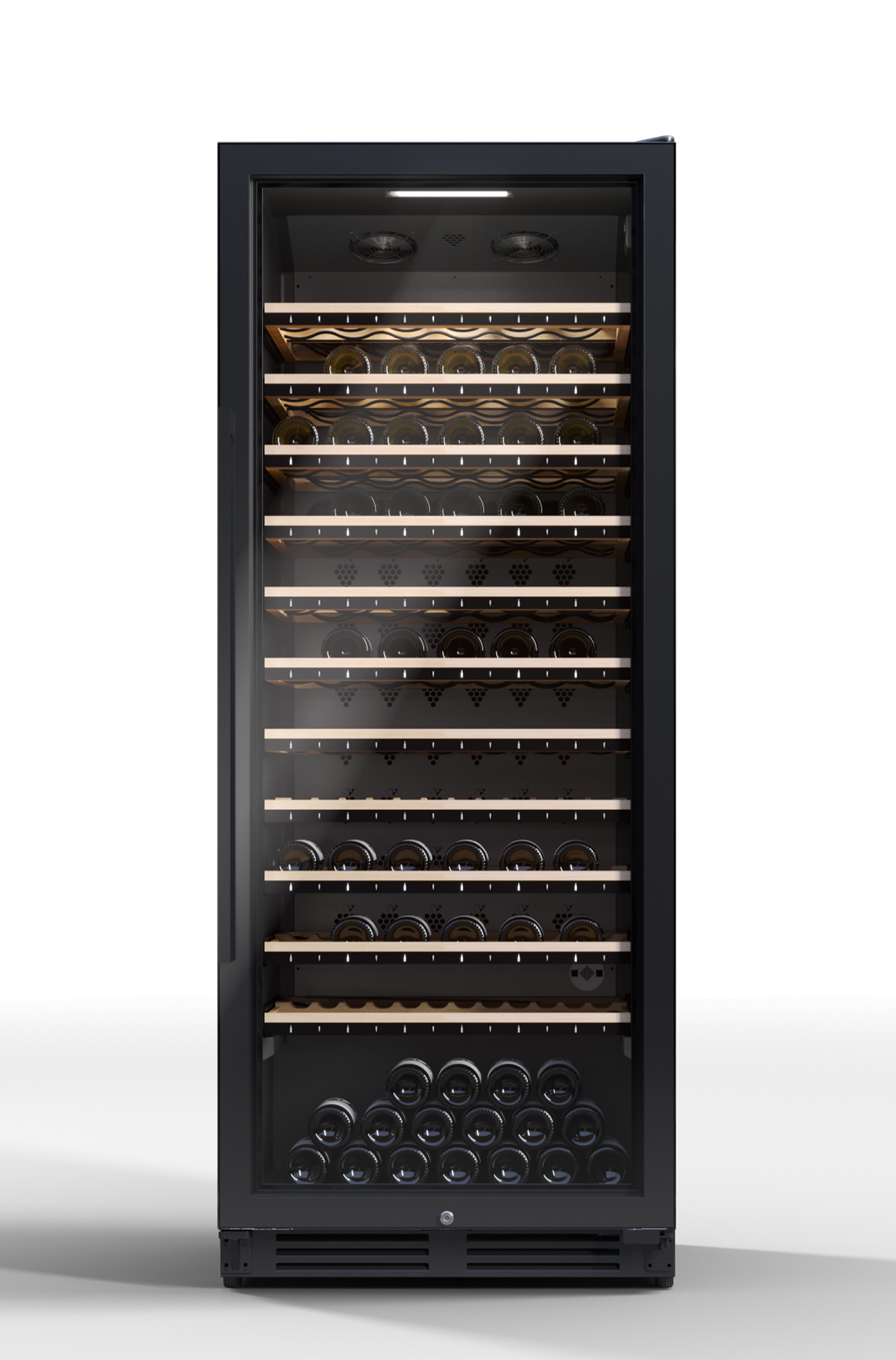 La Sommelière Weinkühlschrank ECELLAR.BI150, für 149 Standardflaschen á 0,75l,voll-vernetzter Weinklimaschrank, VINOTAG-APP