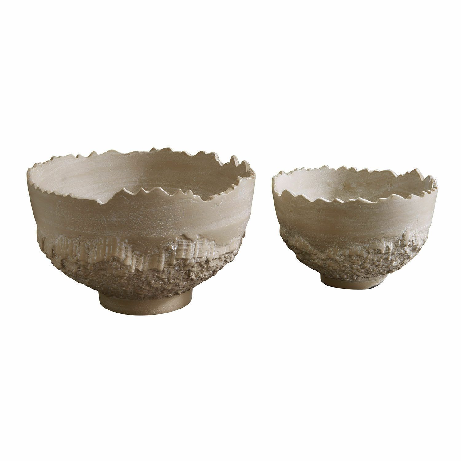 Mirabeau Dekoschale Schale 2er Set Alvendra beige