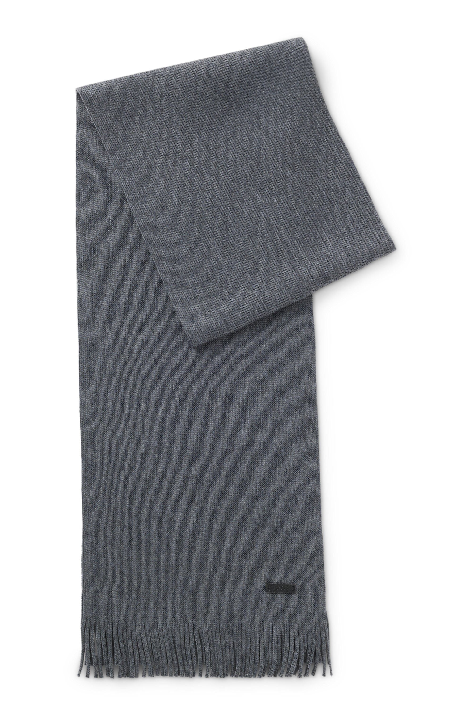 BOSS Schal Albas, aus Schurwolle mit Raschel-Strick, 170 x 25 cm