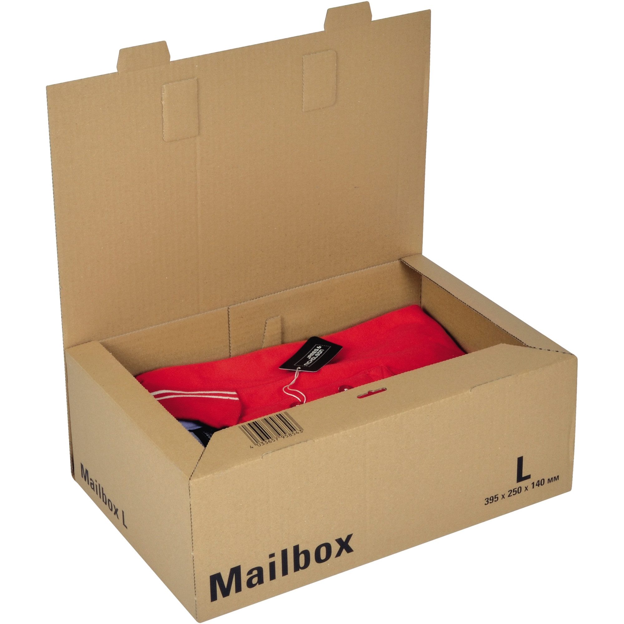 COLOMPAC Versandkarton Versandkarton Mailbox CP 098.04 L braun
