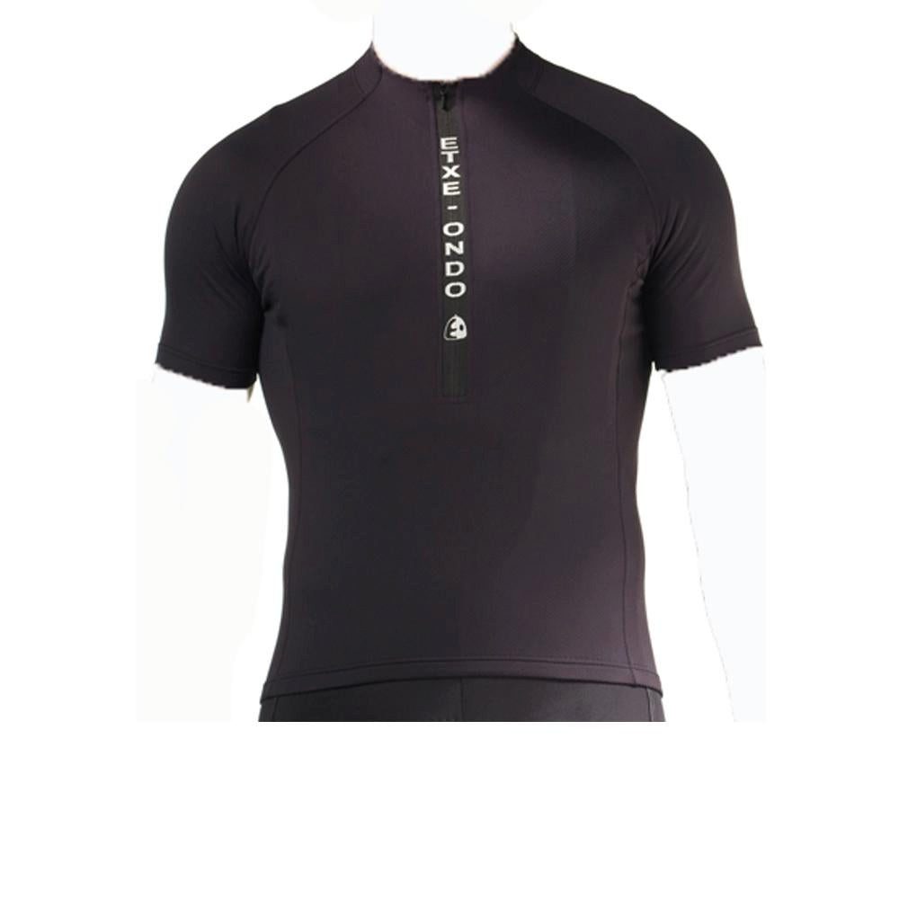 Etxeondo Funktionsshirt Etxeondo Herren Trikot MEERSBURG Schwarz - Atmungsaktives Kurzarm Fahr