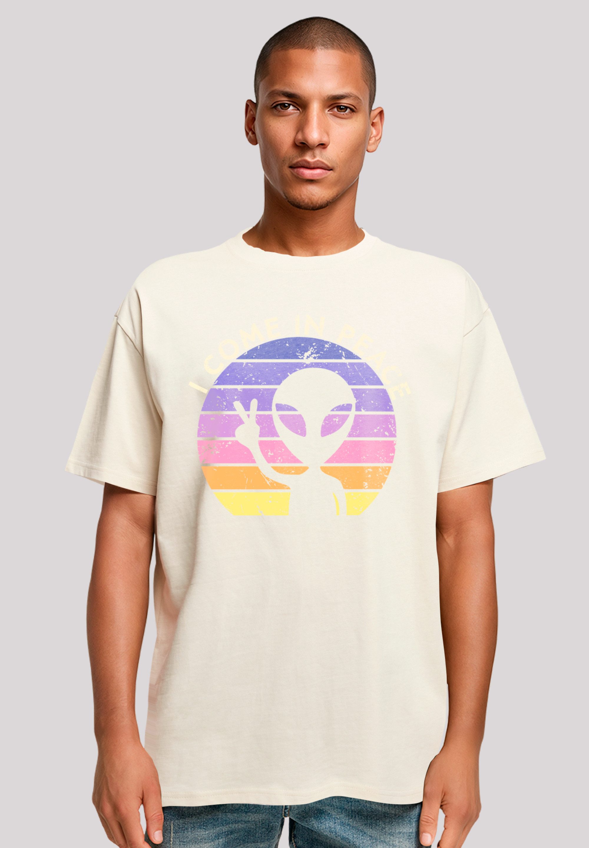 F4NT4STIC T-Shirt Alien Peace Sunset Premium günstig online kaufen