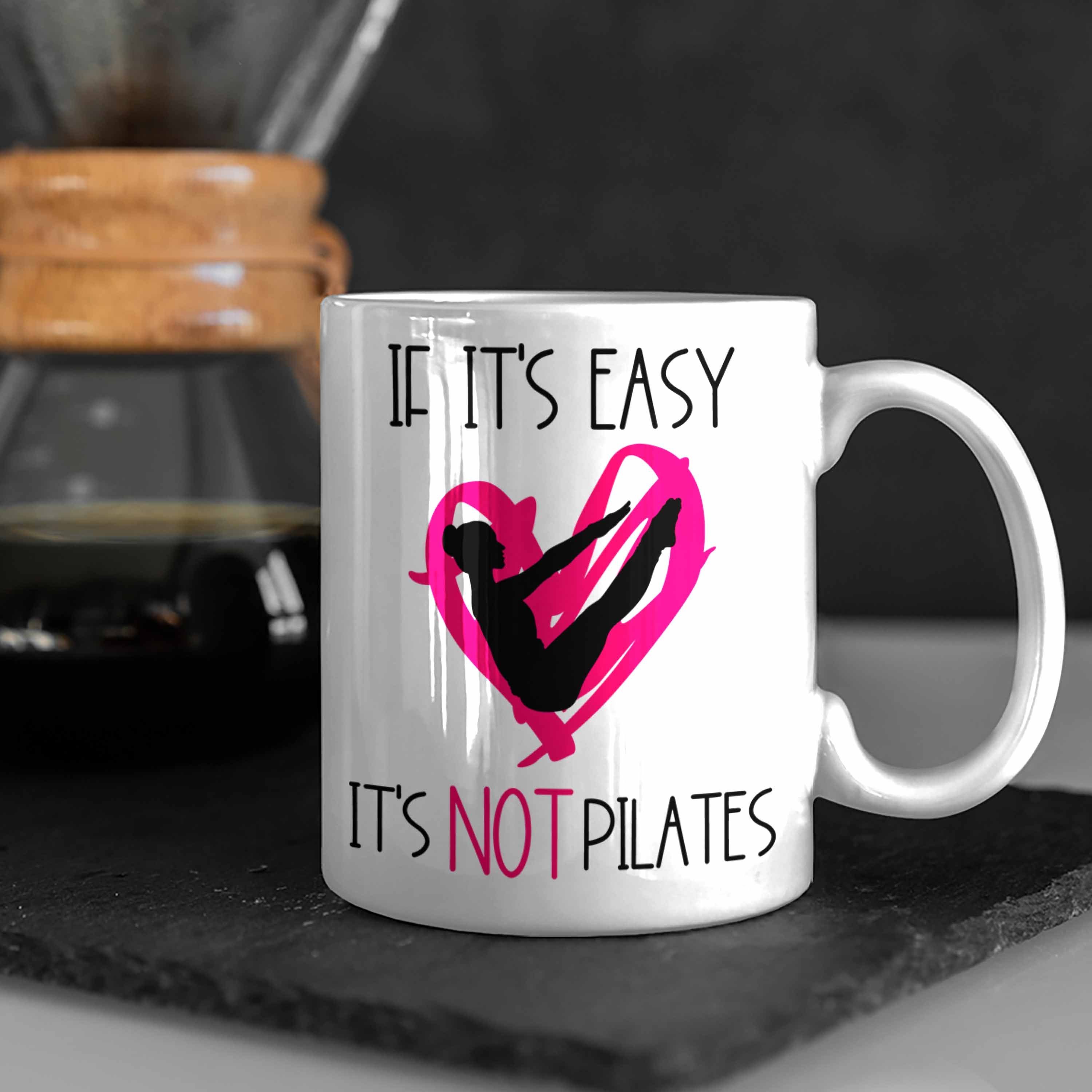 Weiss Pilates-Liebhaberinnen Tasse Tasse für Trendation Lustige Pilates-Lehrerin Geschenk