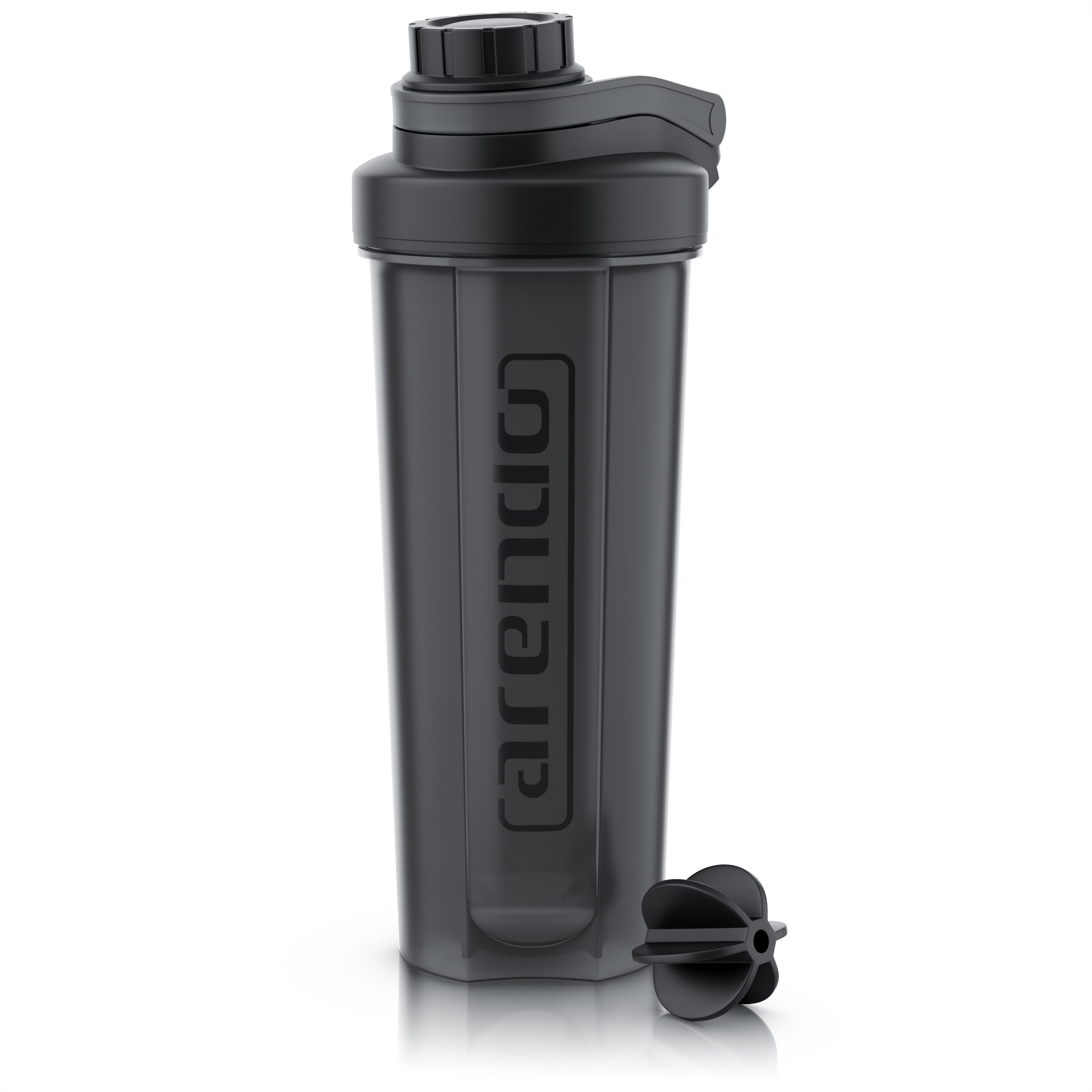 Arendo Protein Shaker Eiweißshaker 700 ml, verschließbar, spülmaschinengeeignet, Kunststoff, (1-tlg., Protein Shaker inkl. Mixball), Eiweiß Mixbecher, BPA-frei, für unterwegs, Yoga, Fitness, Sport