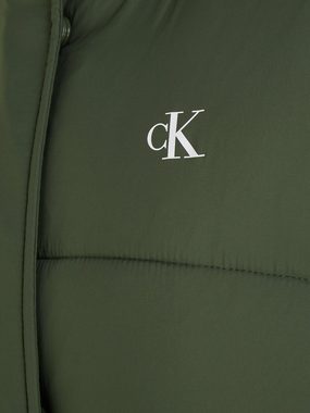 Calvin Klein Jeans Langjacke LOGO BELT LONG PUFFER mit Taillengürtel